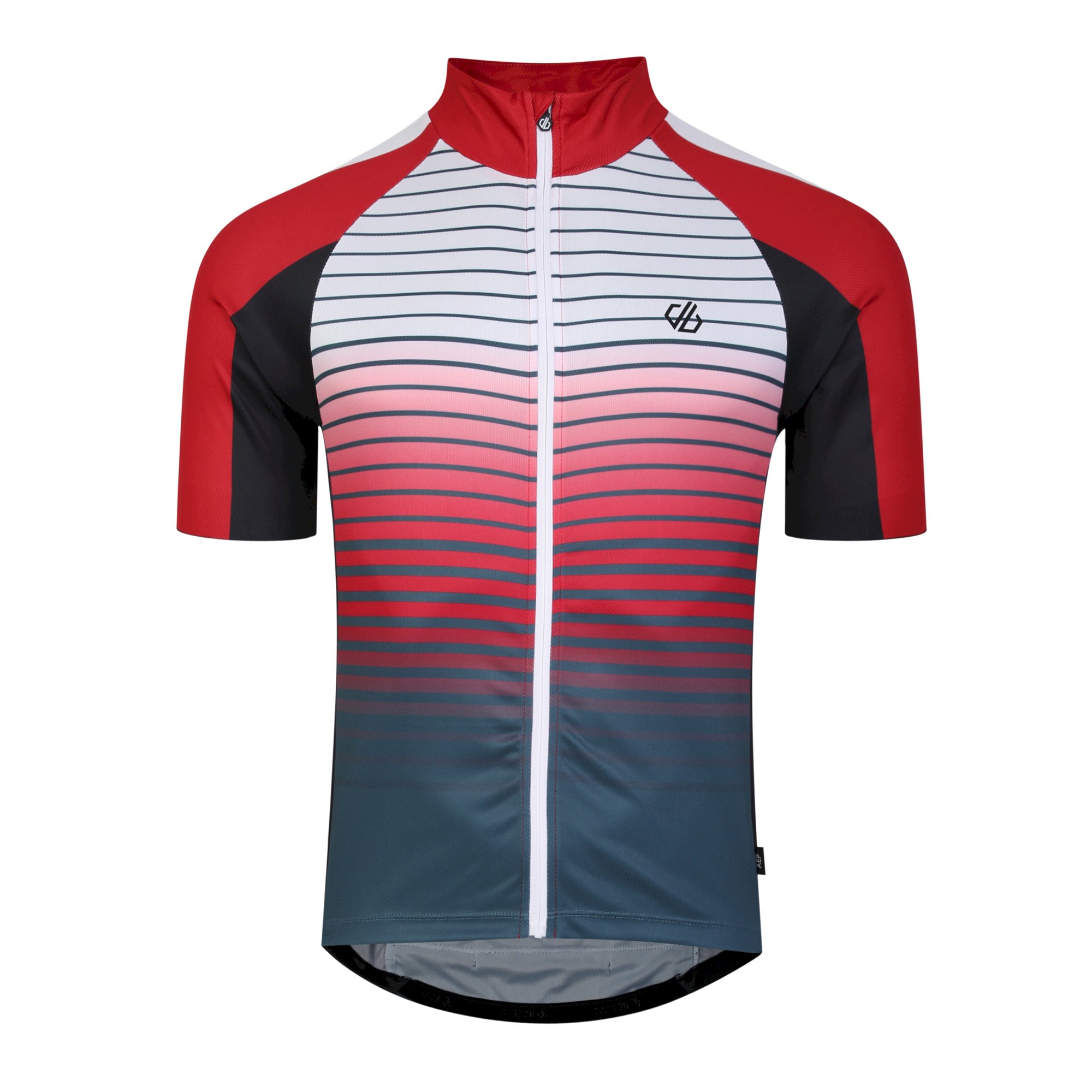 Dare 2b - Men's AEP Virtuous Cycling Jersey | Danger Red Underlined Print