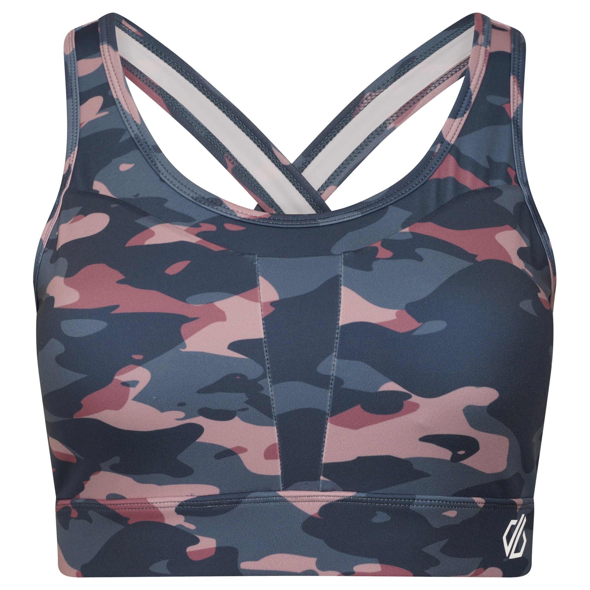 Dare 2b - Women's Mantra Recycled Sports Bra | Powder Pink Camo