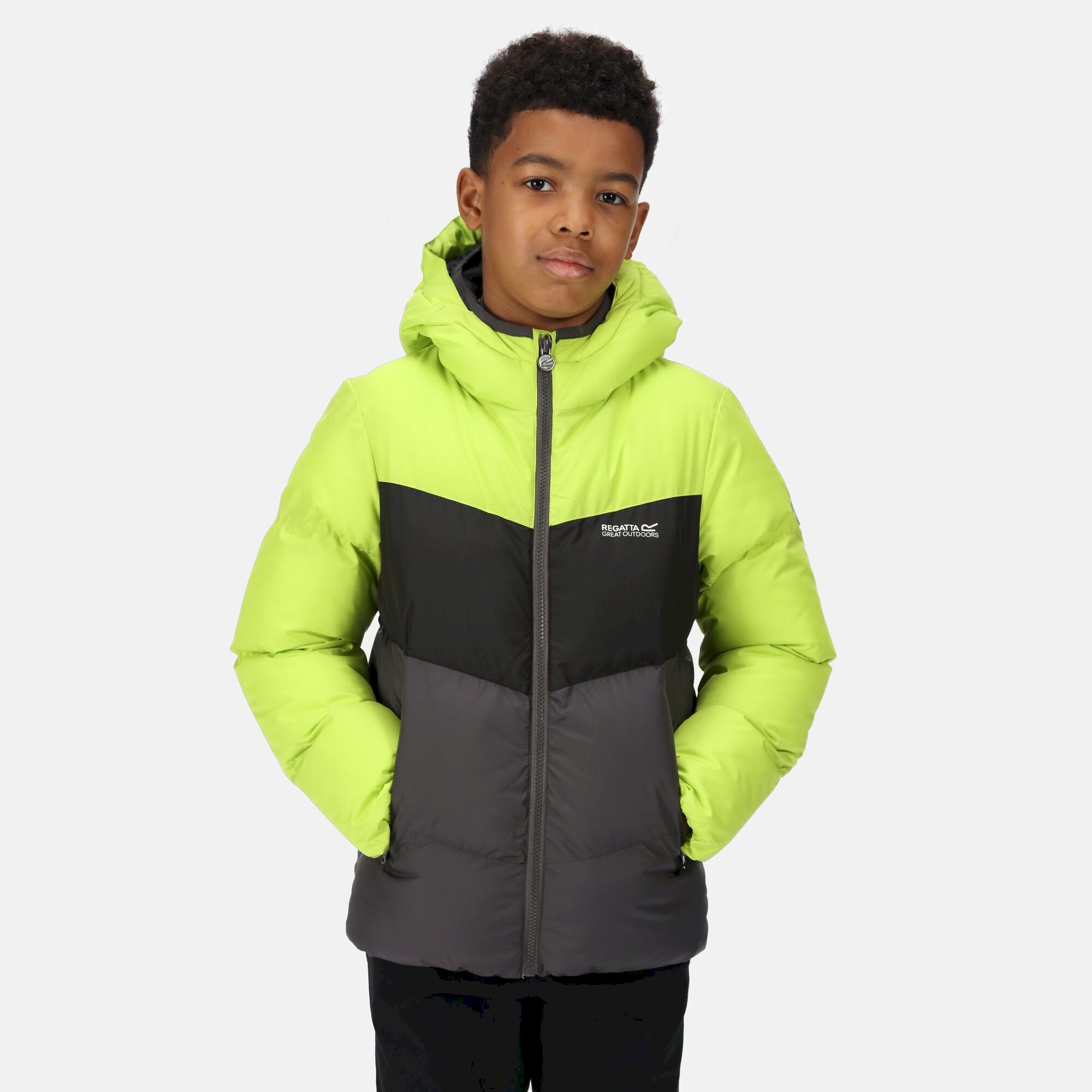 Kids' Lofthouse VI Insulated Jacket | Bright Kiwi Black