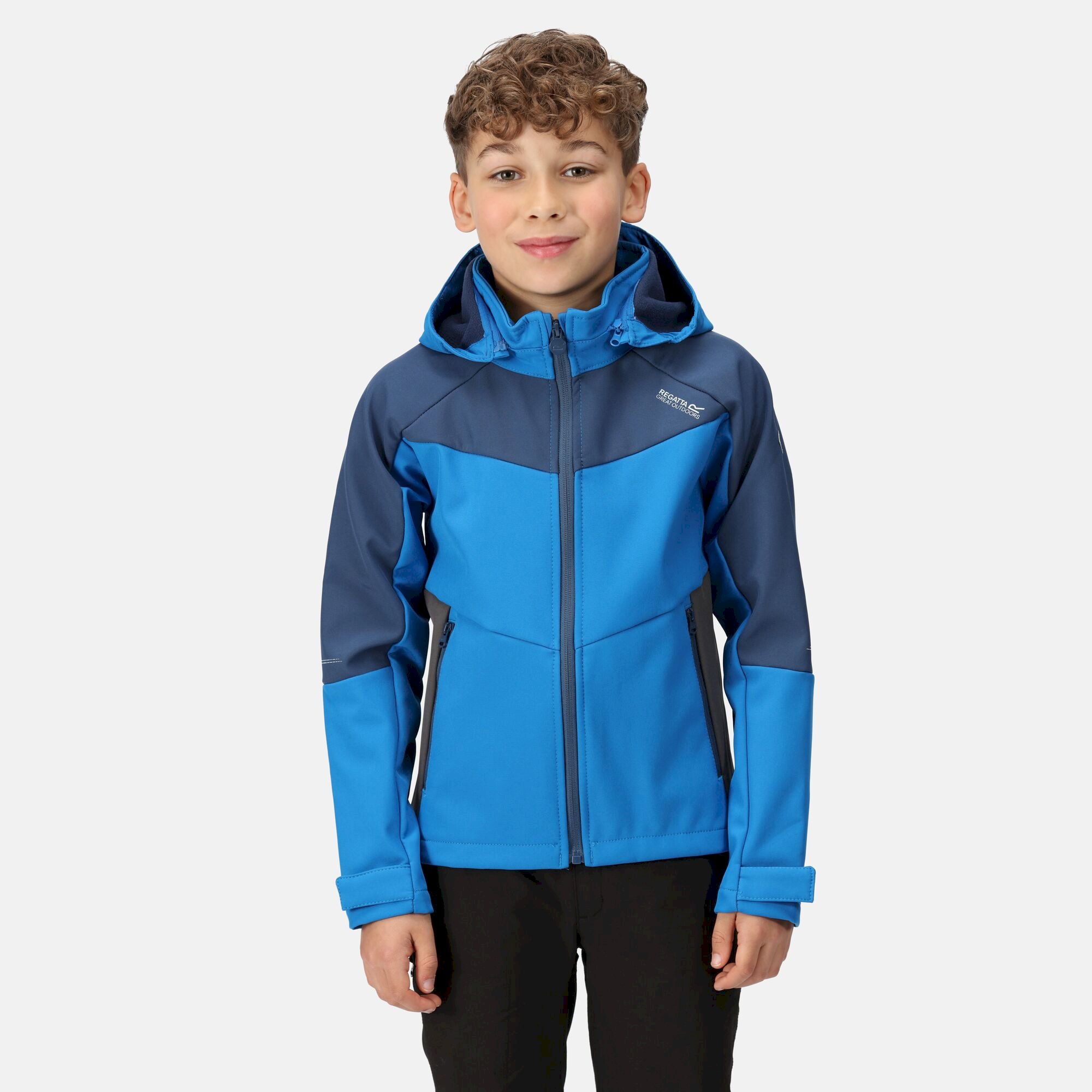 Kids Eastcott II Softshell Jacket | Skydiver Admiral Blue