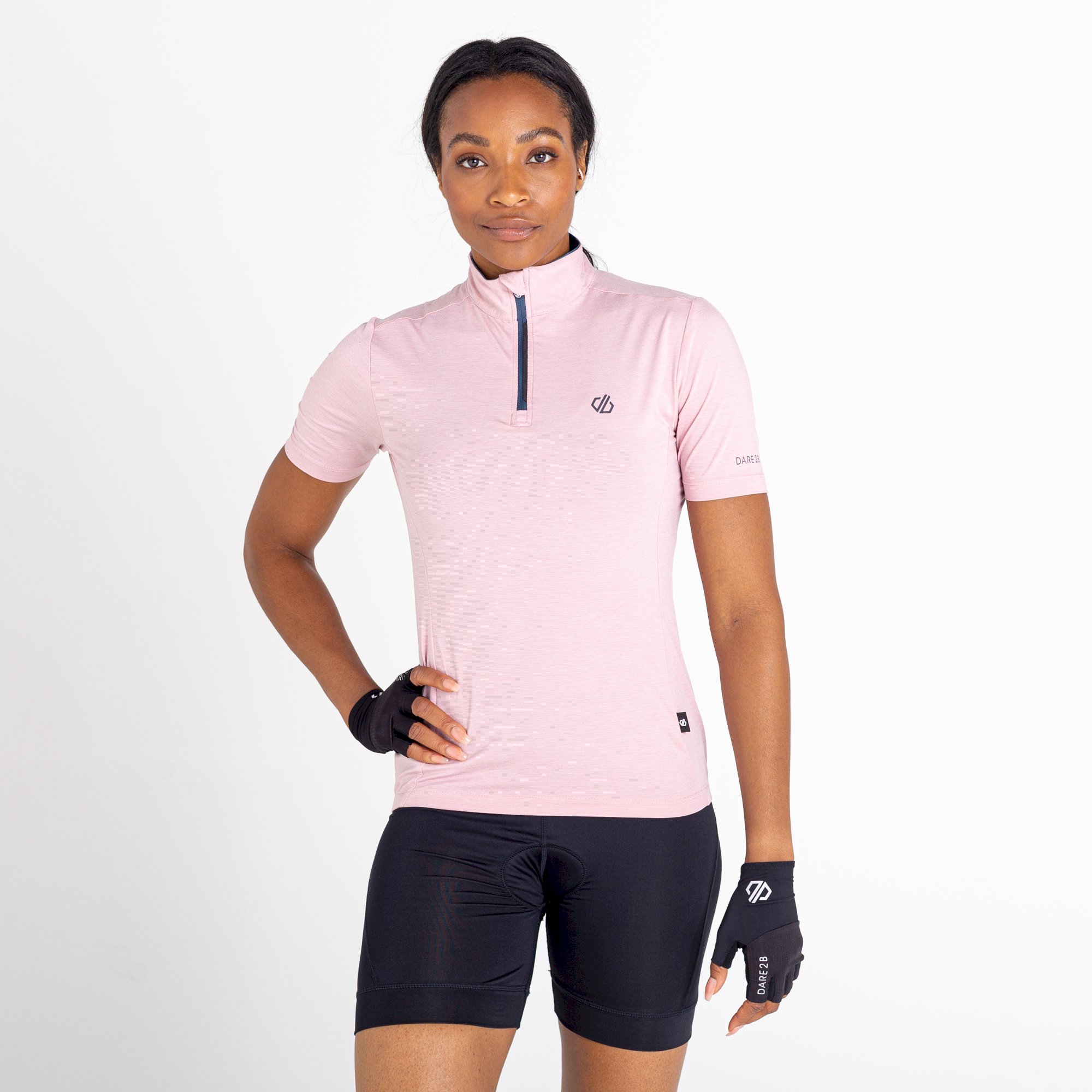 Dare 2b - Women's Pedal Through It Lightweight Jersey | Powder Pink Marl