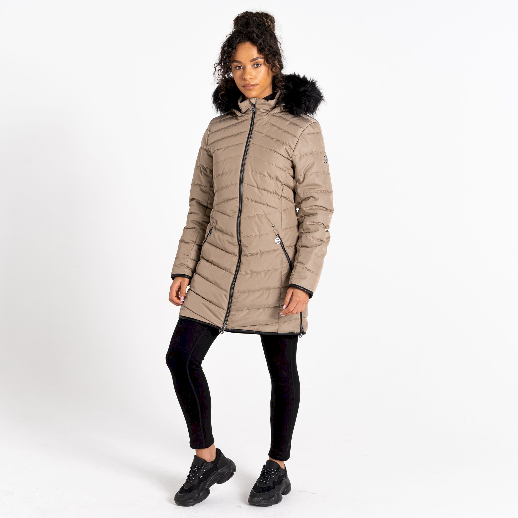 Dare 2b - Women's Striking III Longline Padded Jacket | Clay