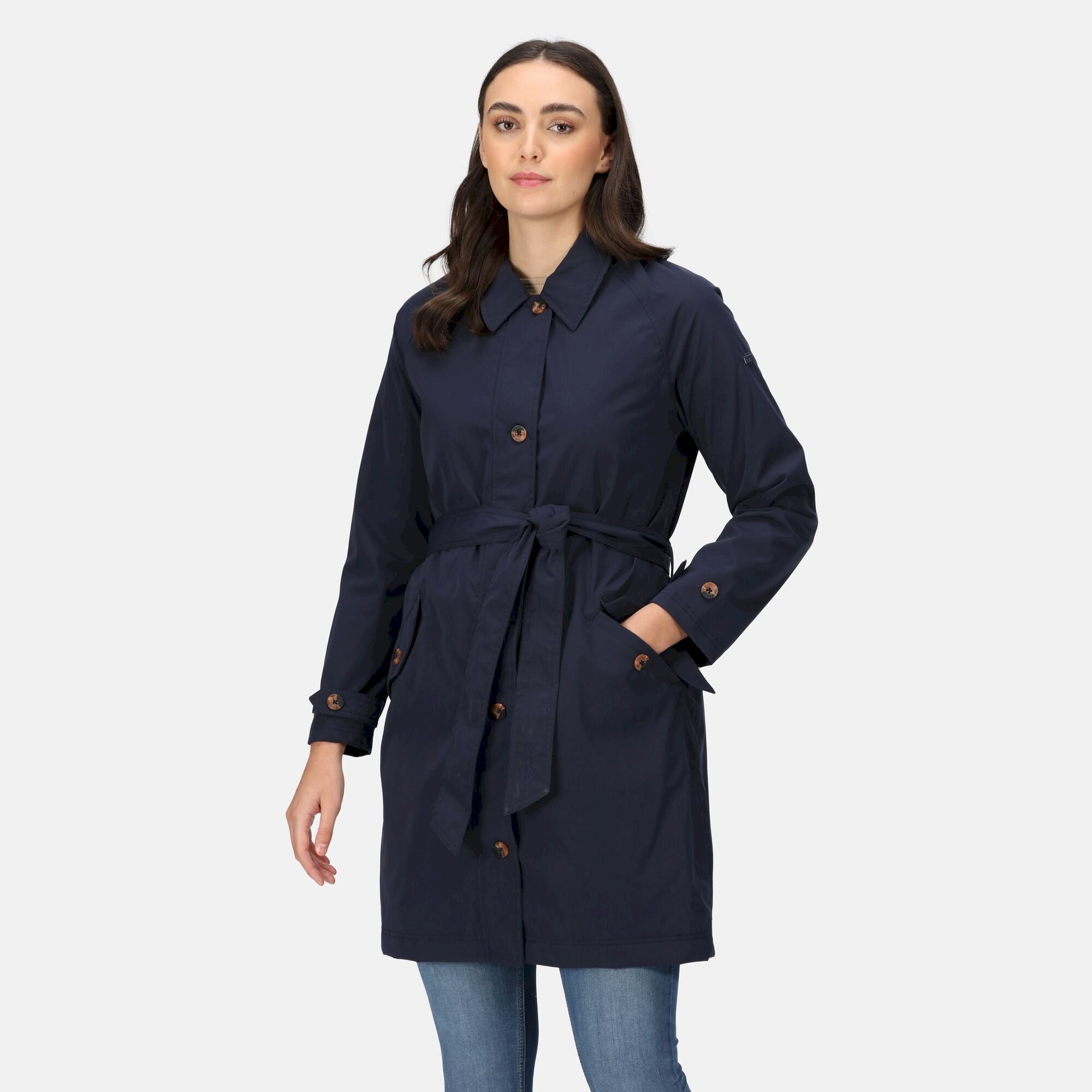 Women's Madalyn Waterproof Trench Coat | Navy