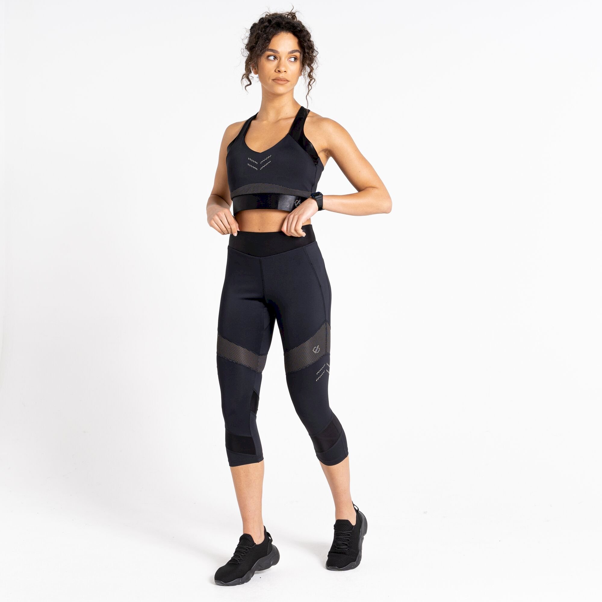 Dare 2b - Women's Born To Shine Recycled Lightweight 3/4 Leggings | Black