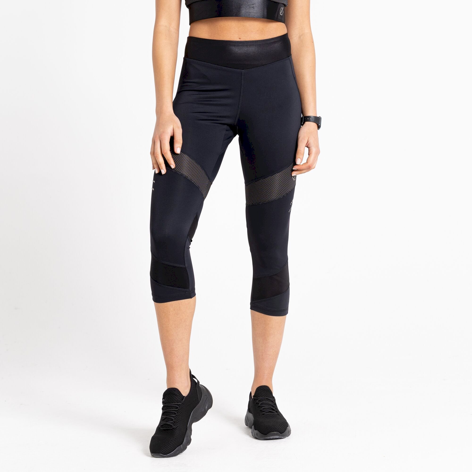 Dare 2b - Women's Born To Shine Recycled Lightweight 3/4 Leggings | Black