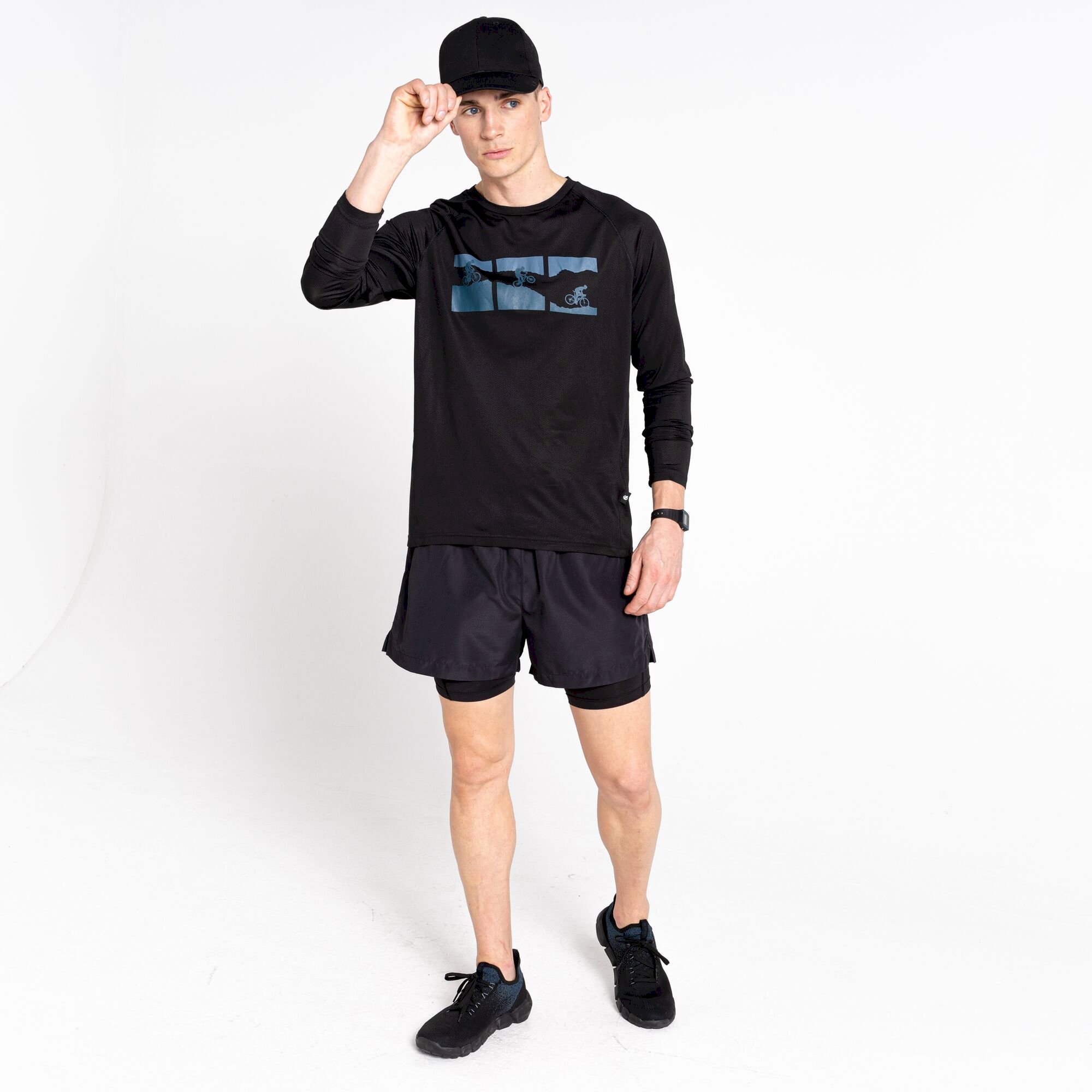 Dare 2b - Men's Righteous II Recycled Long Sleeved Tee | Black