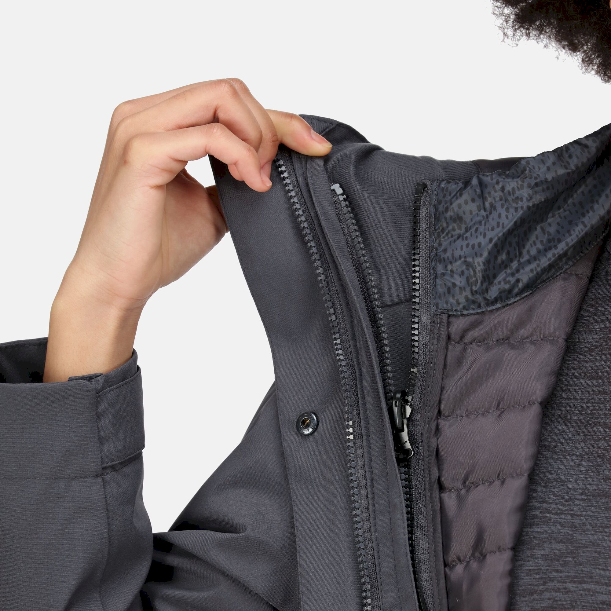 Women's Denbury III 2-In-1 Waterproof Jacket | Seal Grey