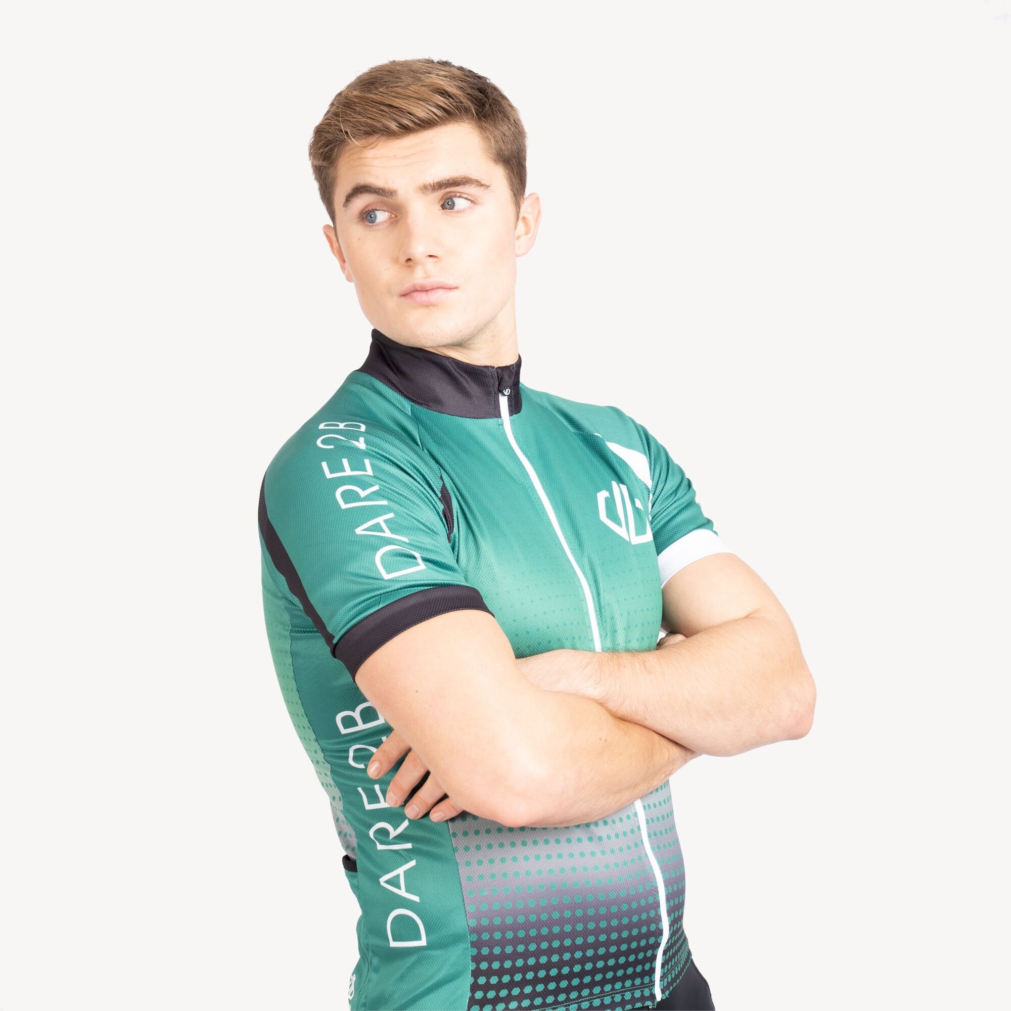 Dare 2b - Men's Virtuosity Short Sleeved AEP Jersey | Ultramarine Green