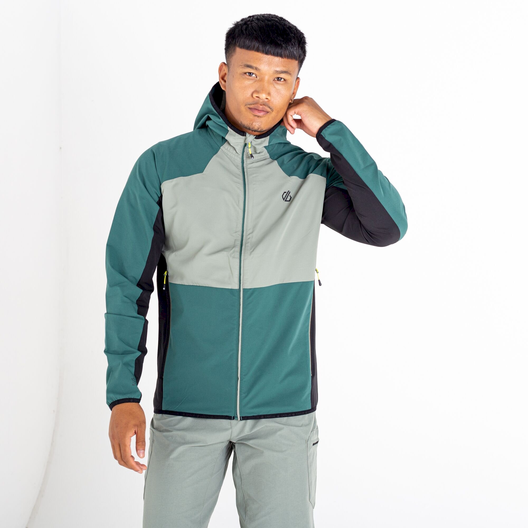 Dare 2b - Men's Aptile II Hooded Softshell | Fern Green Agave Green