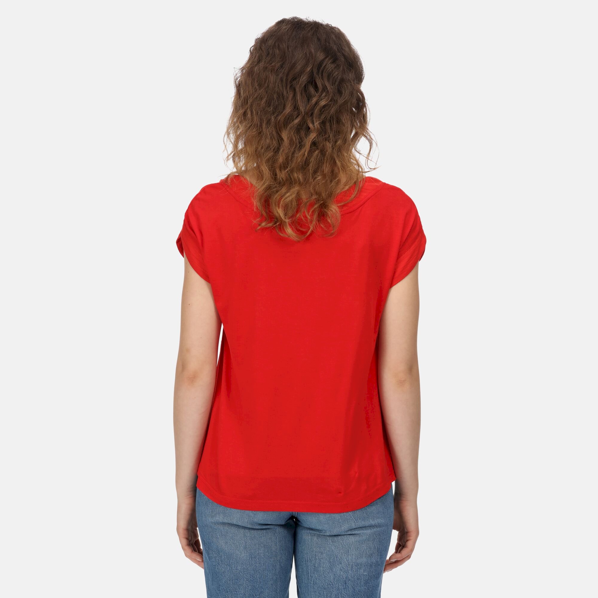 Women's Adine Stripe T-Shirt | True Red