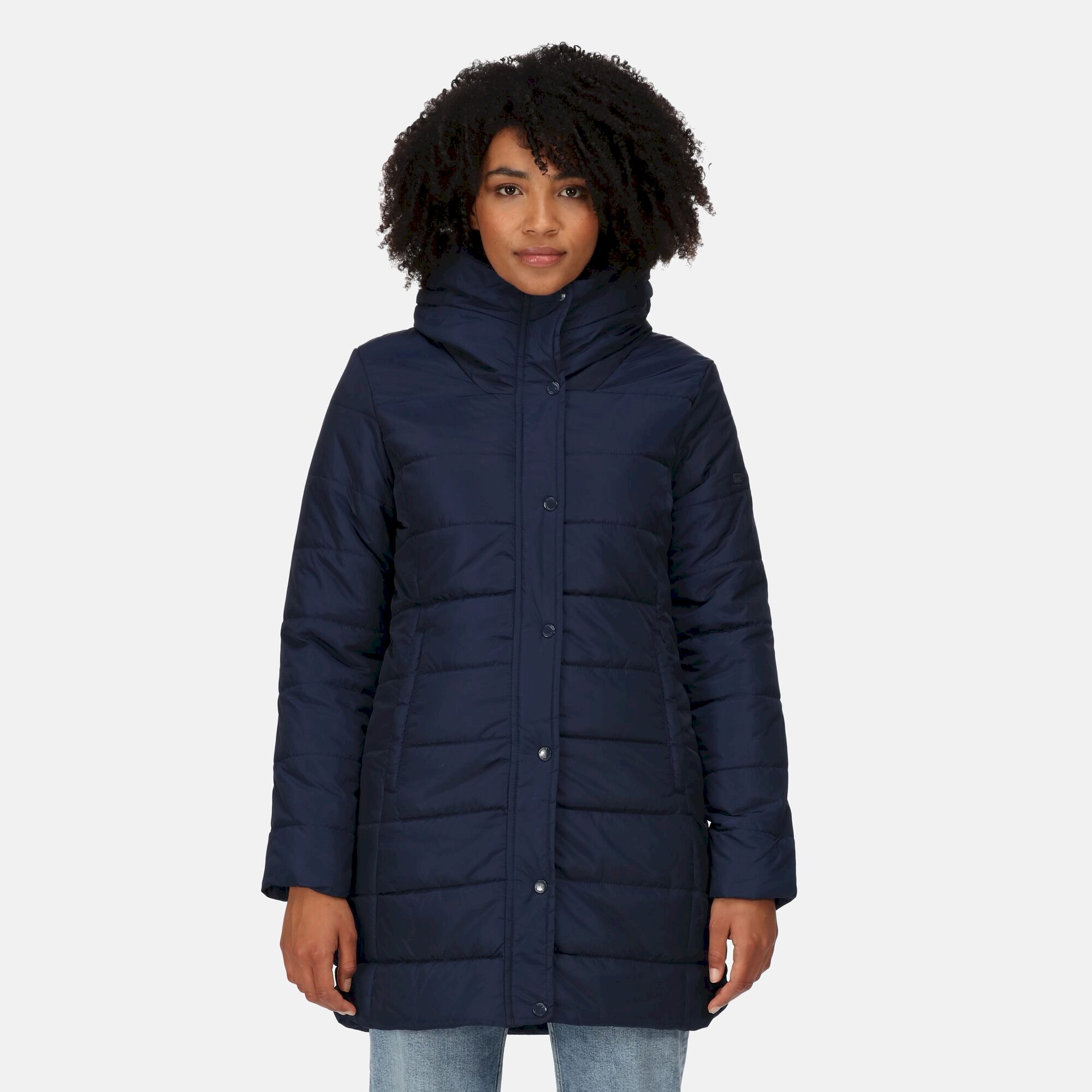 Women's Pamelina Hooded Parka Jacket | Navy