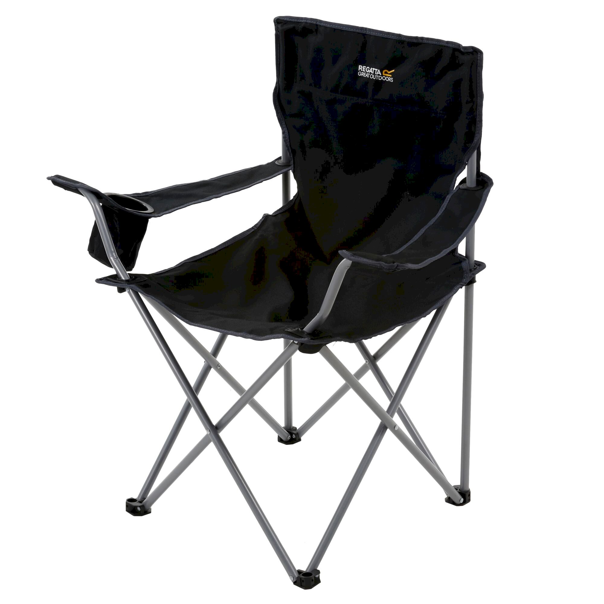 Isla Lightweight Folding Camping Chair | Black Seal Grey