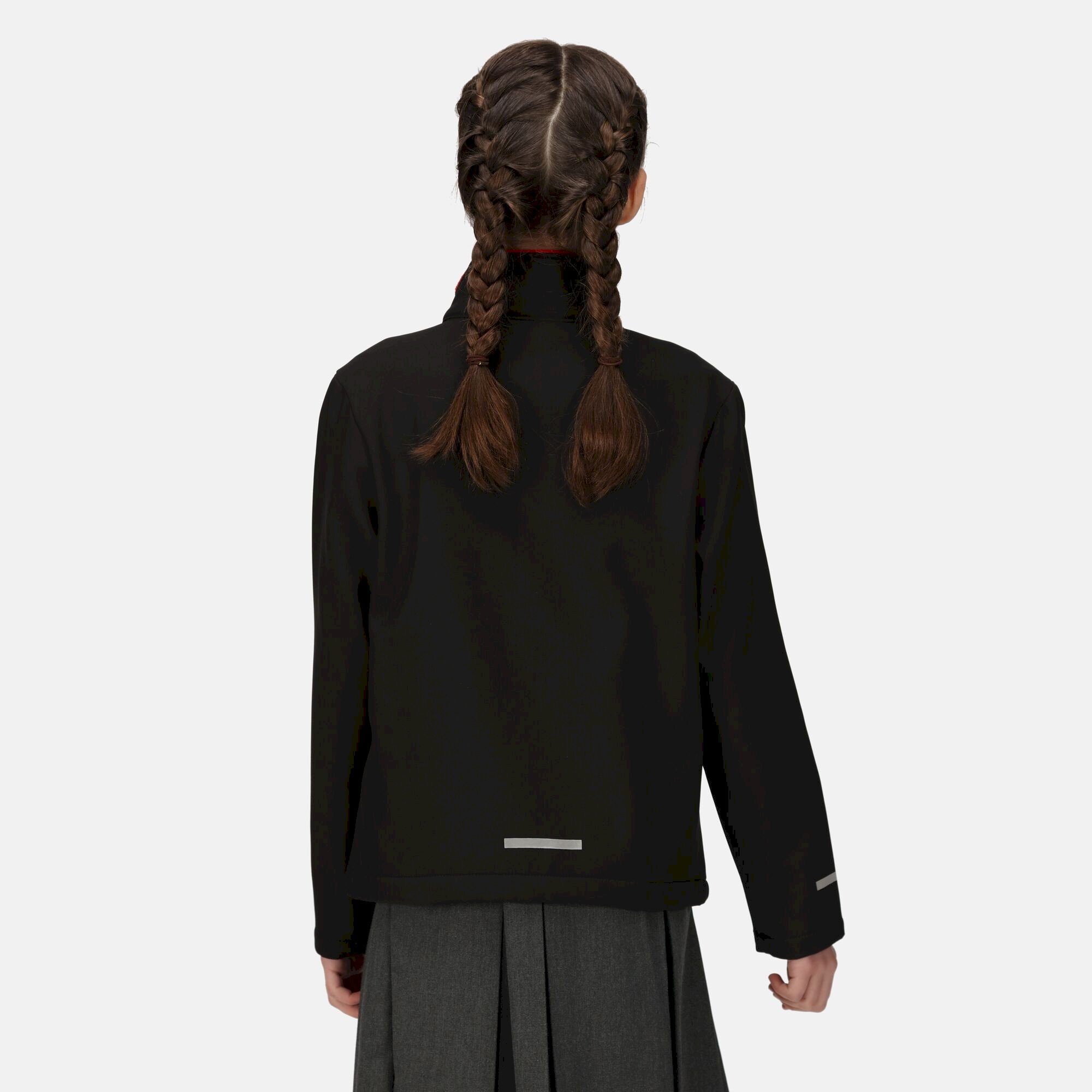 Kids' Ablaze 2-Layer Softshell | Black Classic Red