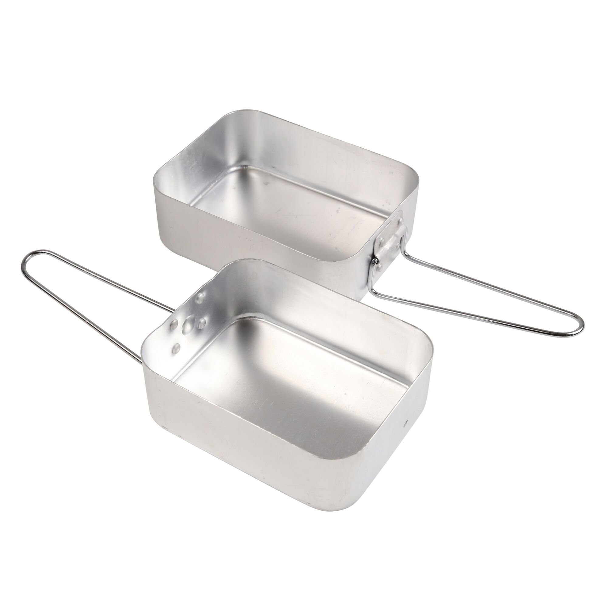 Lightweight Aluminium Mess Tin Set | Silver