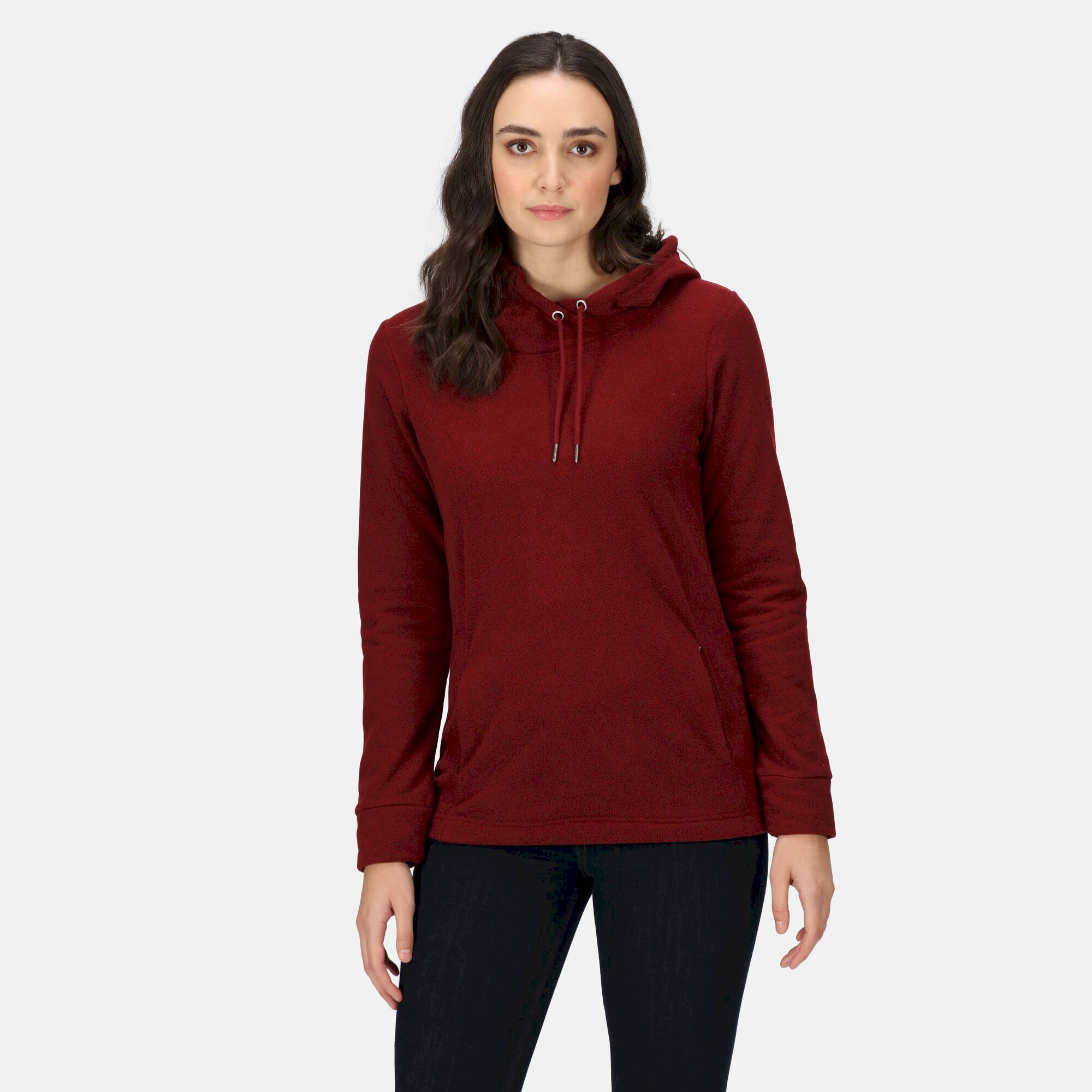Women's Kizmit II Hooded Marl Fleece | Cabernet Two Tone