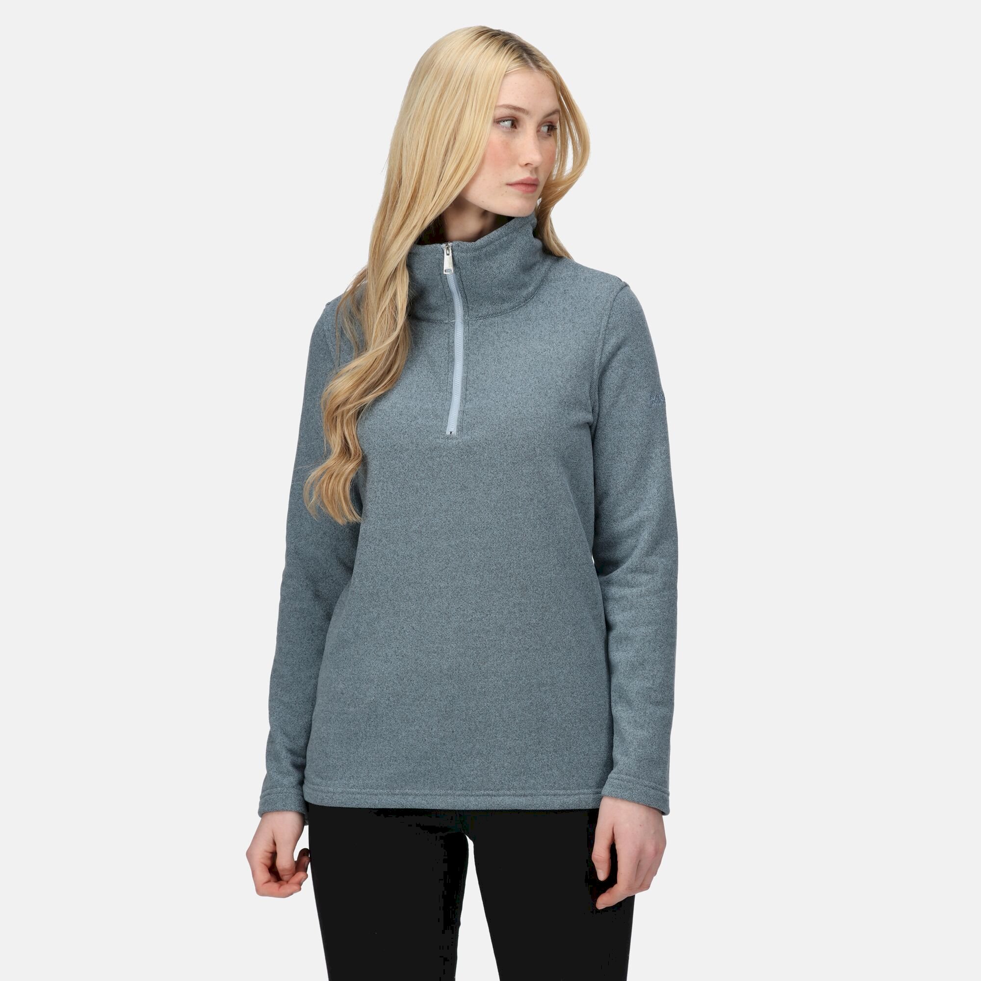 Women's Kizmit Half Zip Fleece | Ice Grey Two Tone