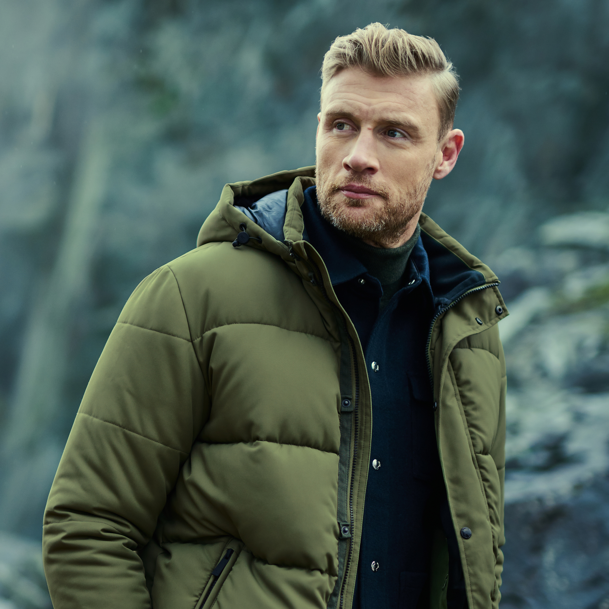 Freddie Flintoff Collection - Farren Lightweight Puffer Jacket | Capulet