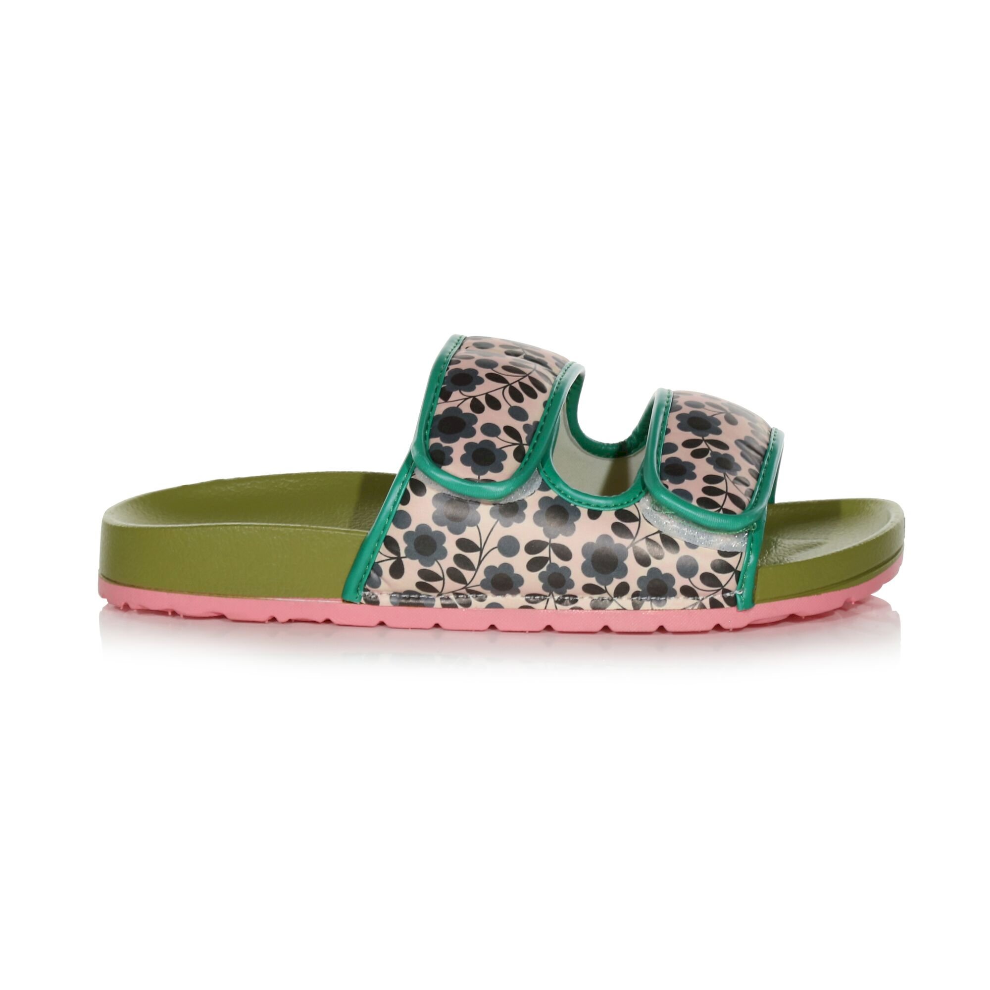 Orla Kiely Twin Sandal With Moulded Footbed | Midnight Floral