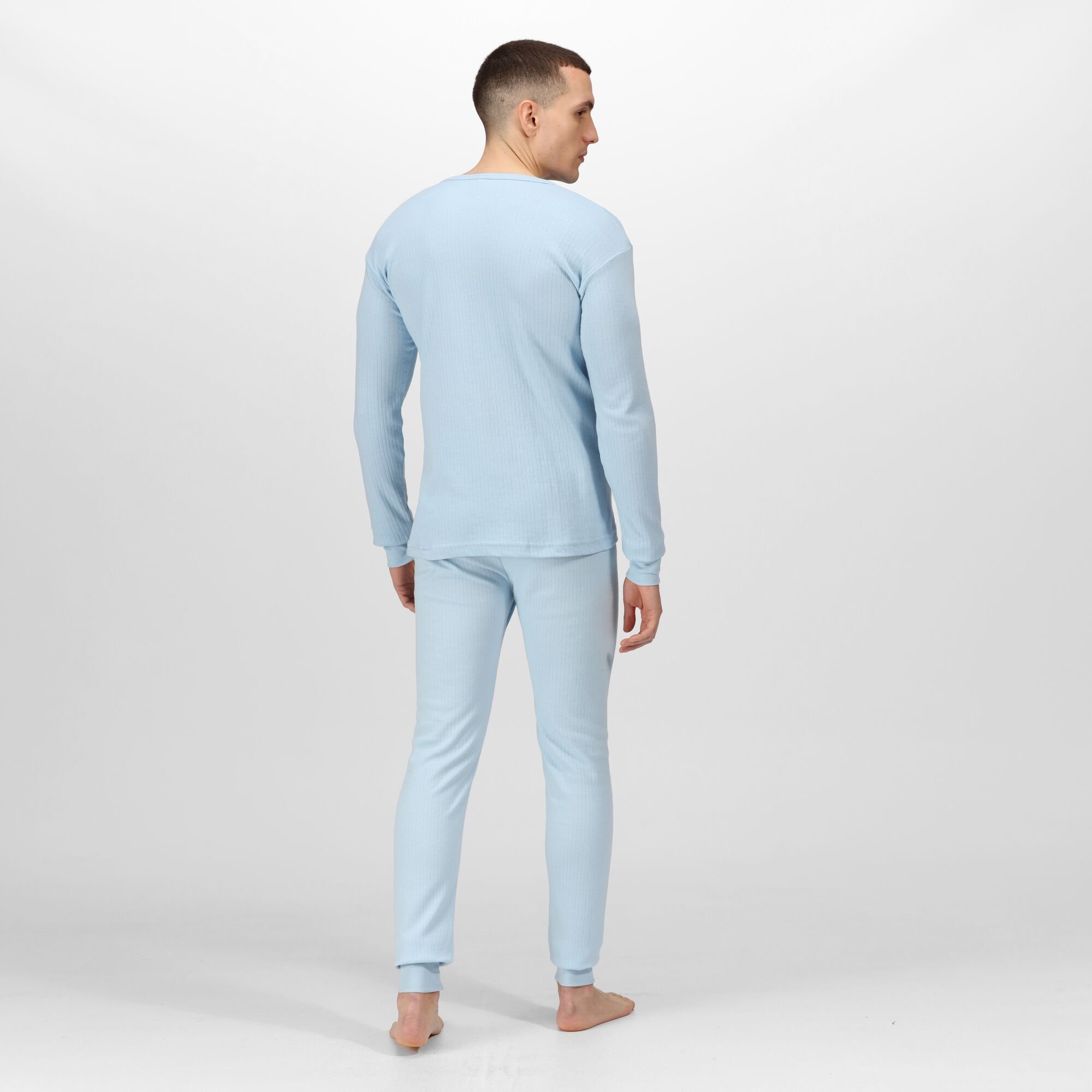 Men's Long Sleeve Thermal Vest | Denim Blue