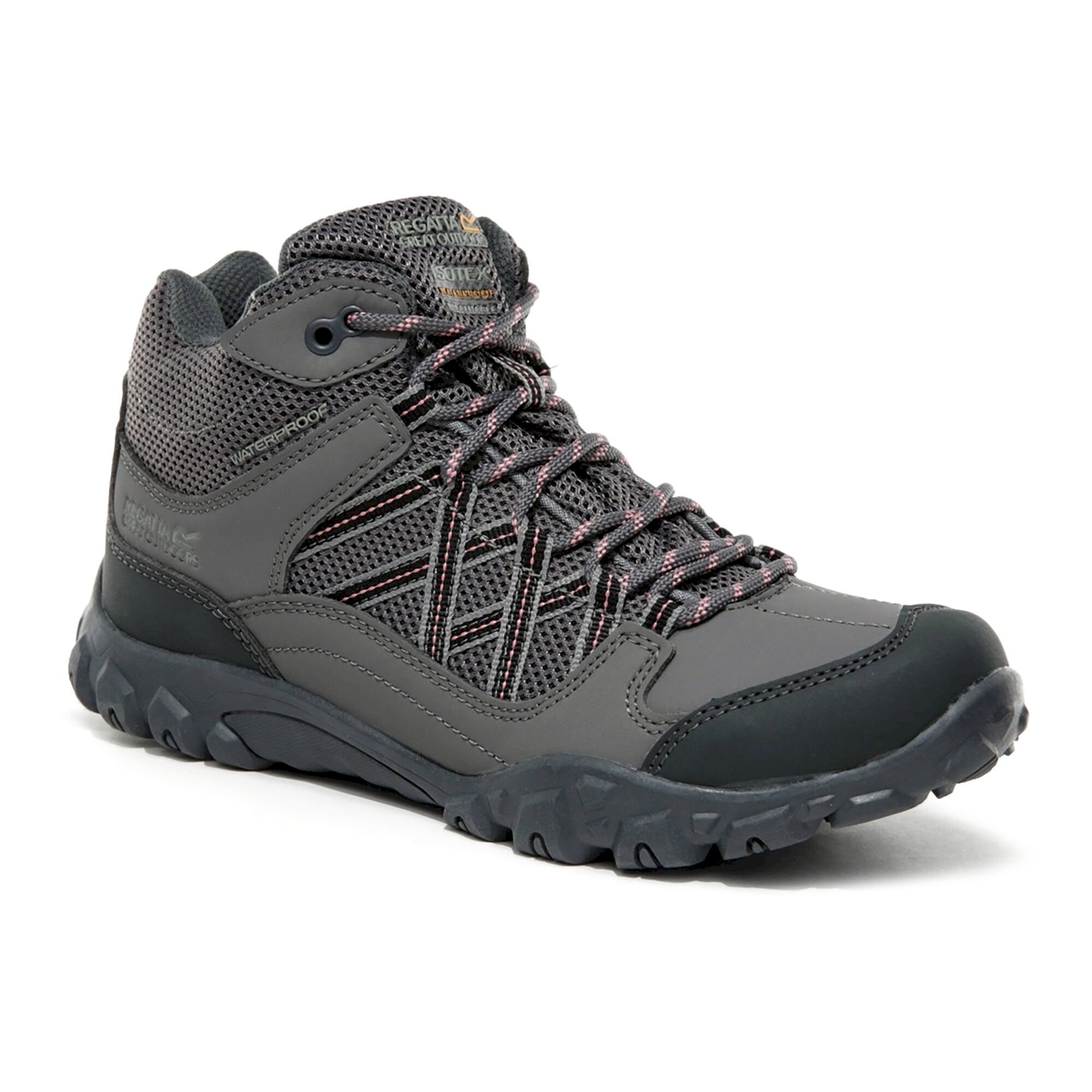 Kids' Edgepoint Waterproof Mid Walking Boots | Granite Brandied Apricot