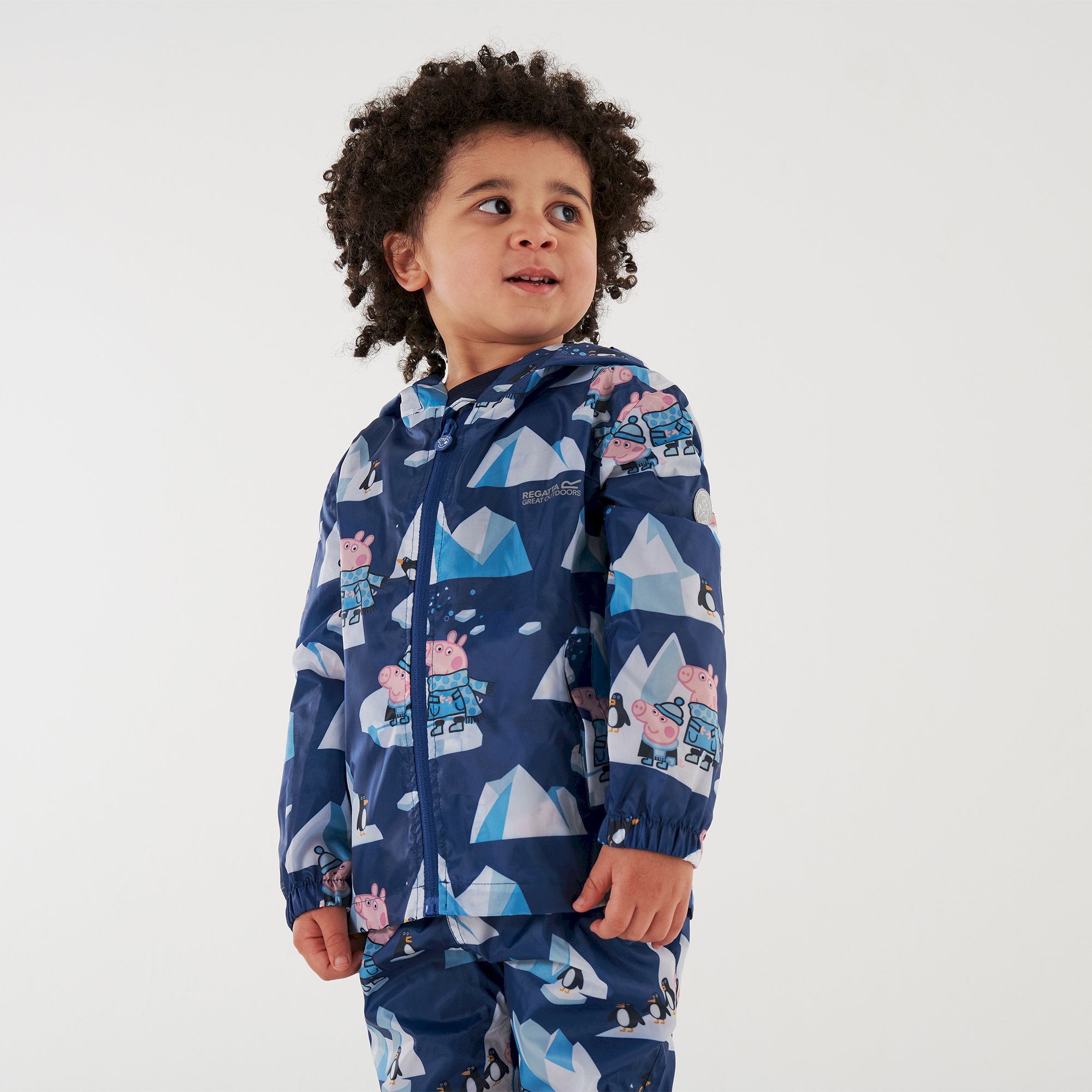 Peppa Pig Waterproof Pack-It Jacket | Space Blue