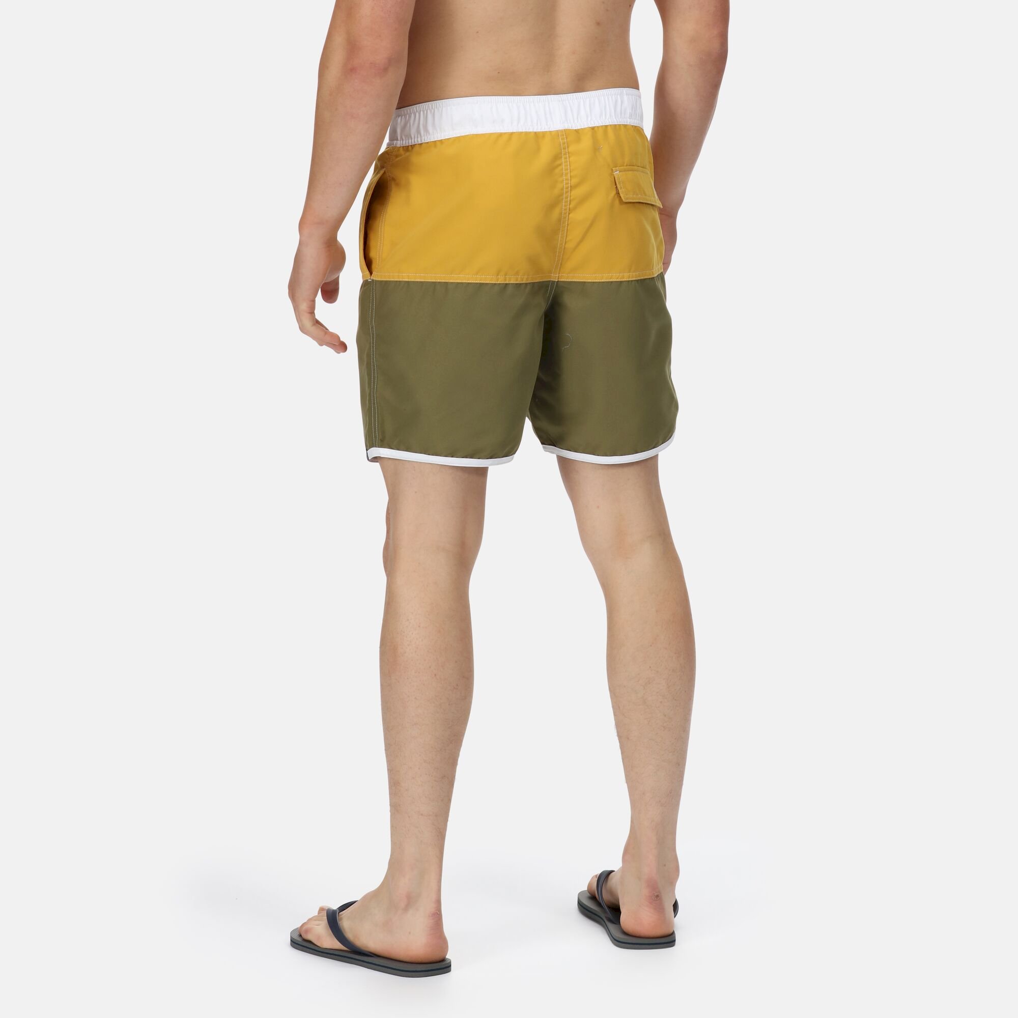 Men's Benicio Swim Shorts | Capulet Olive Yellow Gold White