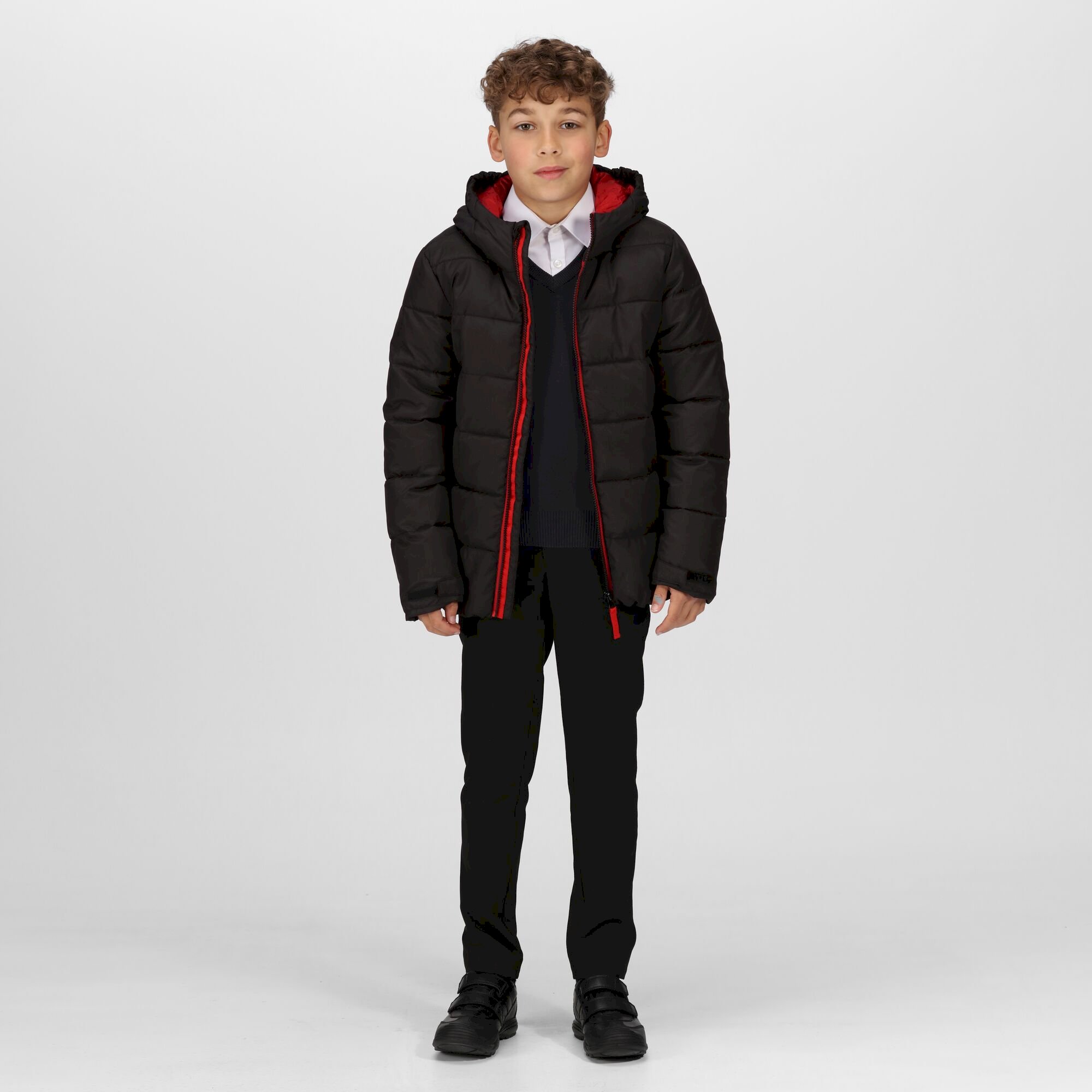 Kids' Thermal Jacket | Black Classic Red