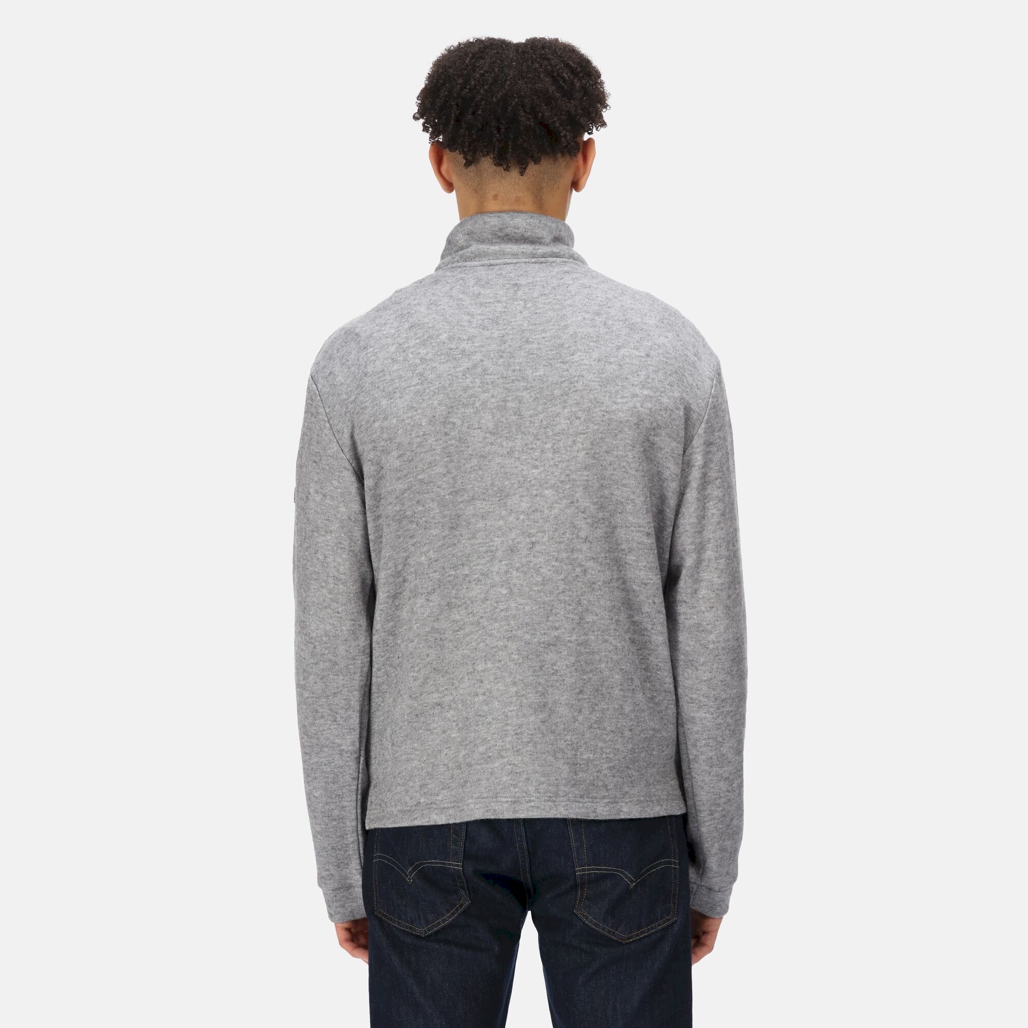 Men's Lanchester Quarter Zip Fleece | Storm Grey Marl