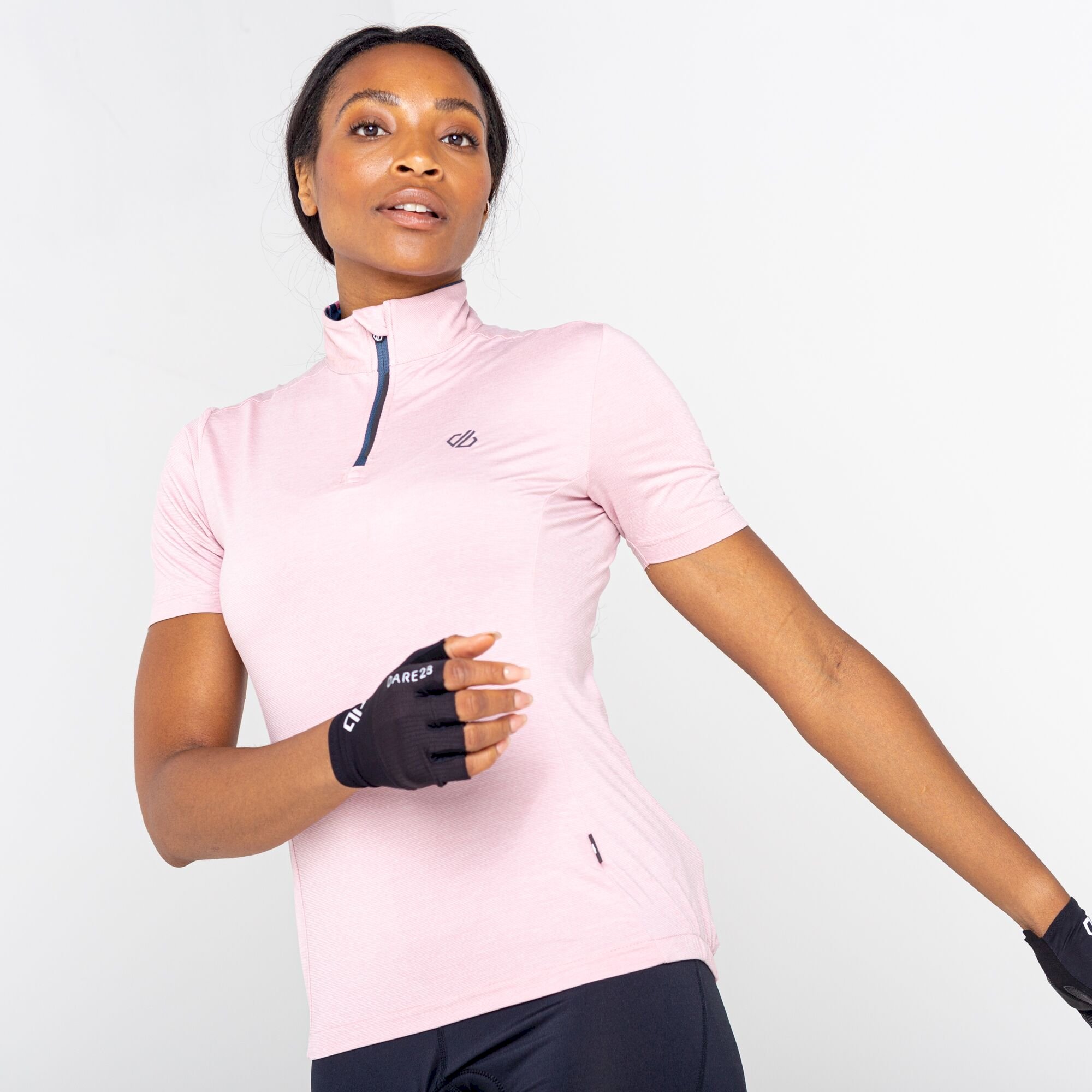 Dare 2b - Women's Pedal Through It Lightweight Jersey | Powder Pink Marl