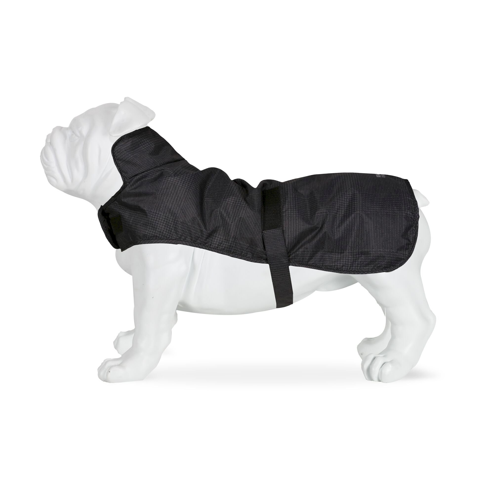 Arlo Waterproof Dog Coat | Lead Grey Prince of Wales Check
