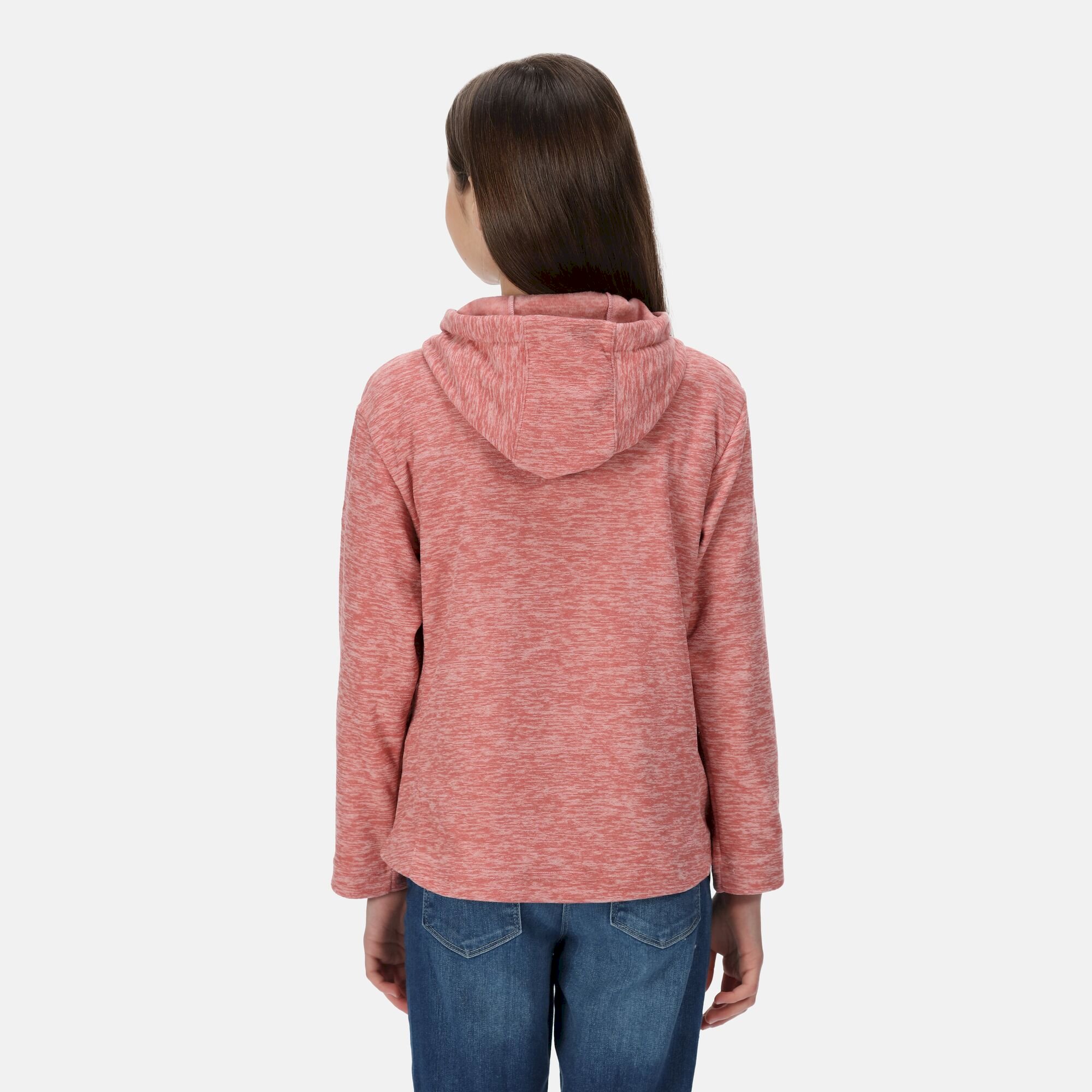 Kids' Kacie Hooded Fleece | Peony Pink Marl
