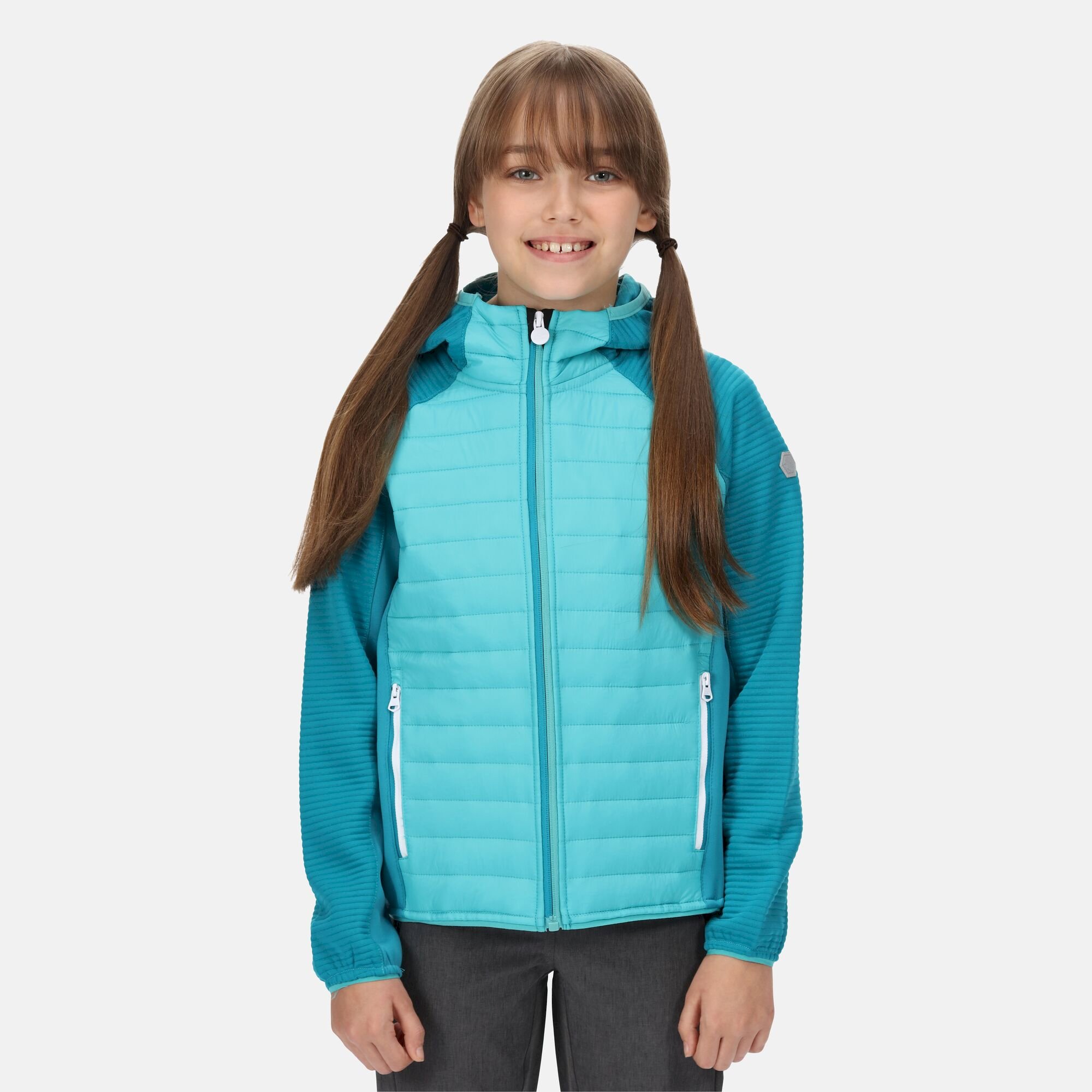 Kids' Kielder V Hybrid Insulated Jacket | Turquoise Enamel