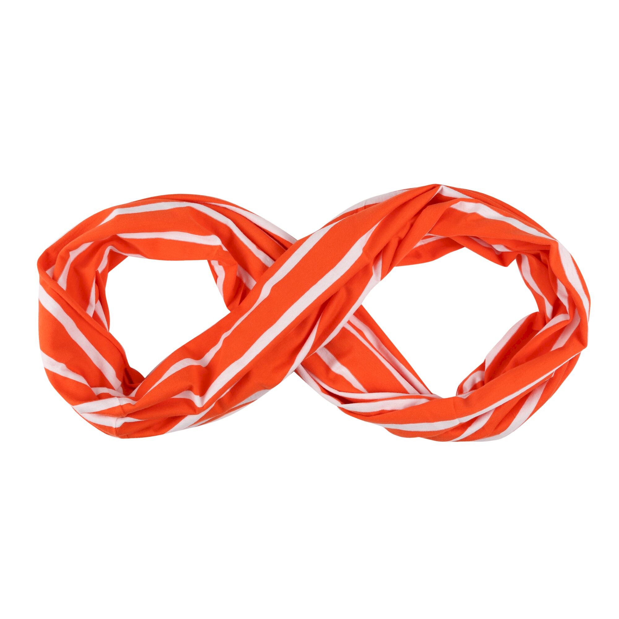 Shaila Striped Jersey Scarf | Crayon White Stripe