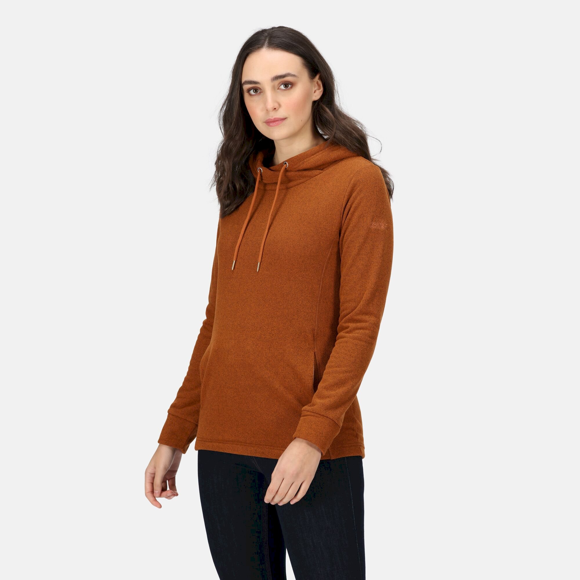 Women's Kizmit II Hooded Marl Fleece | Copper Almond Two Tone