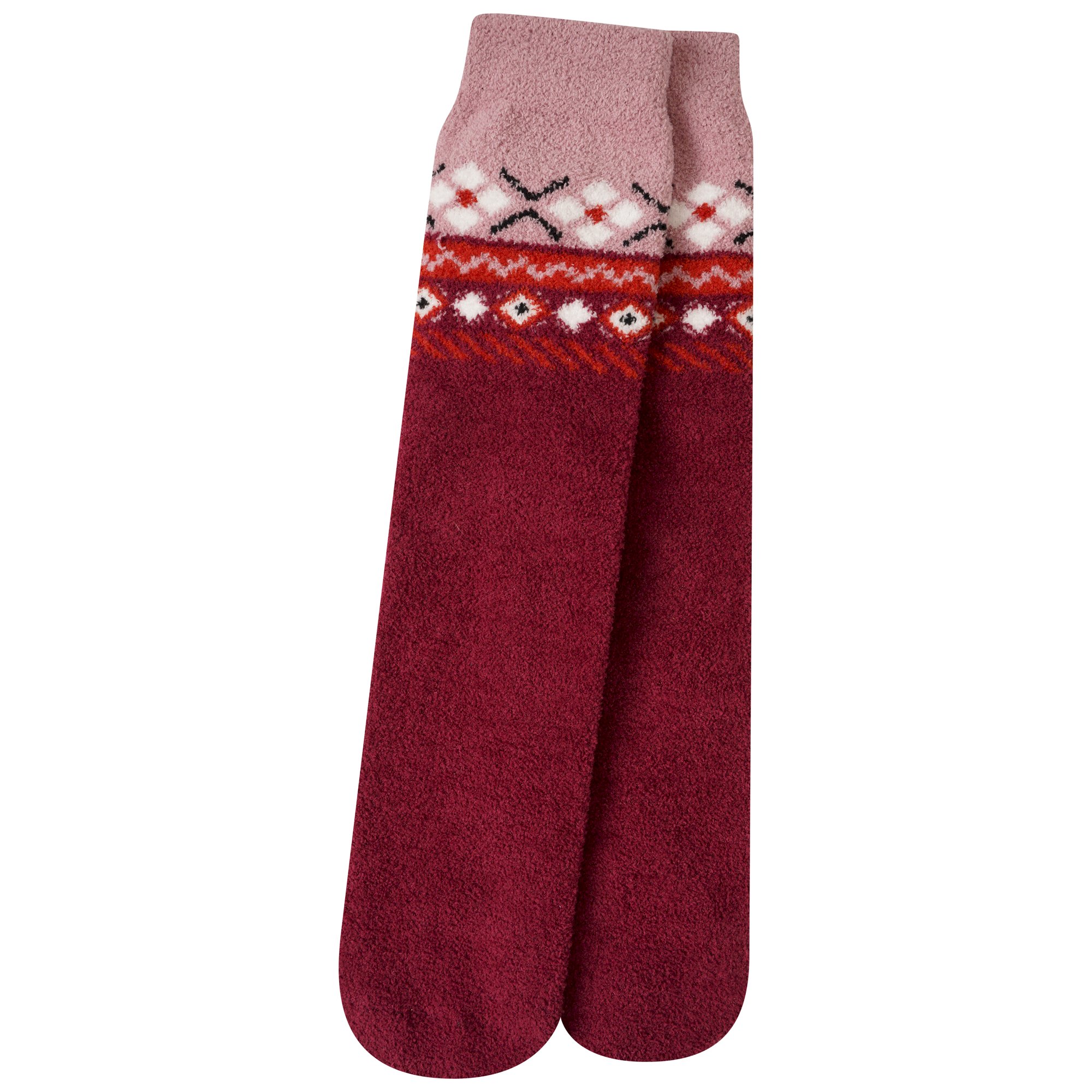 Dare 2b - Adults' Festivity Fluffy Sock | Beetroot