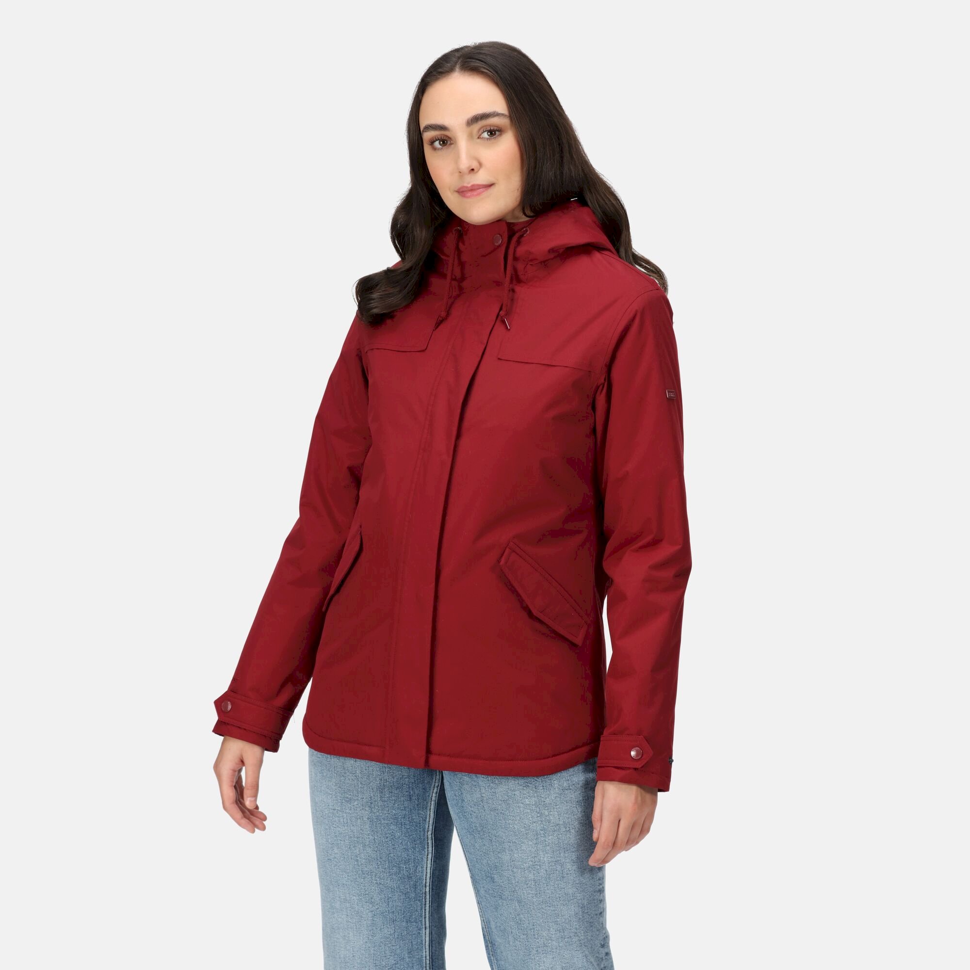 Women's Bria Fur Lined Waterproof Jacket | Cabernet