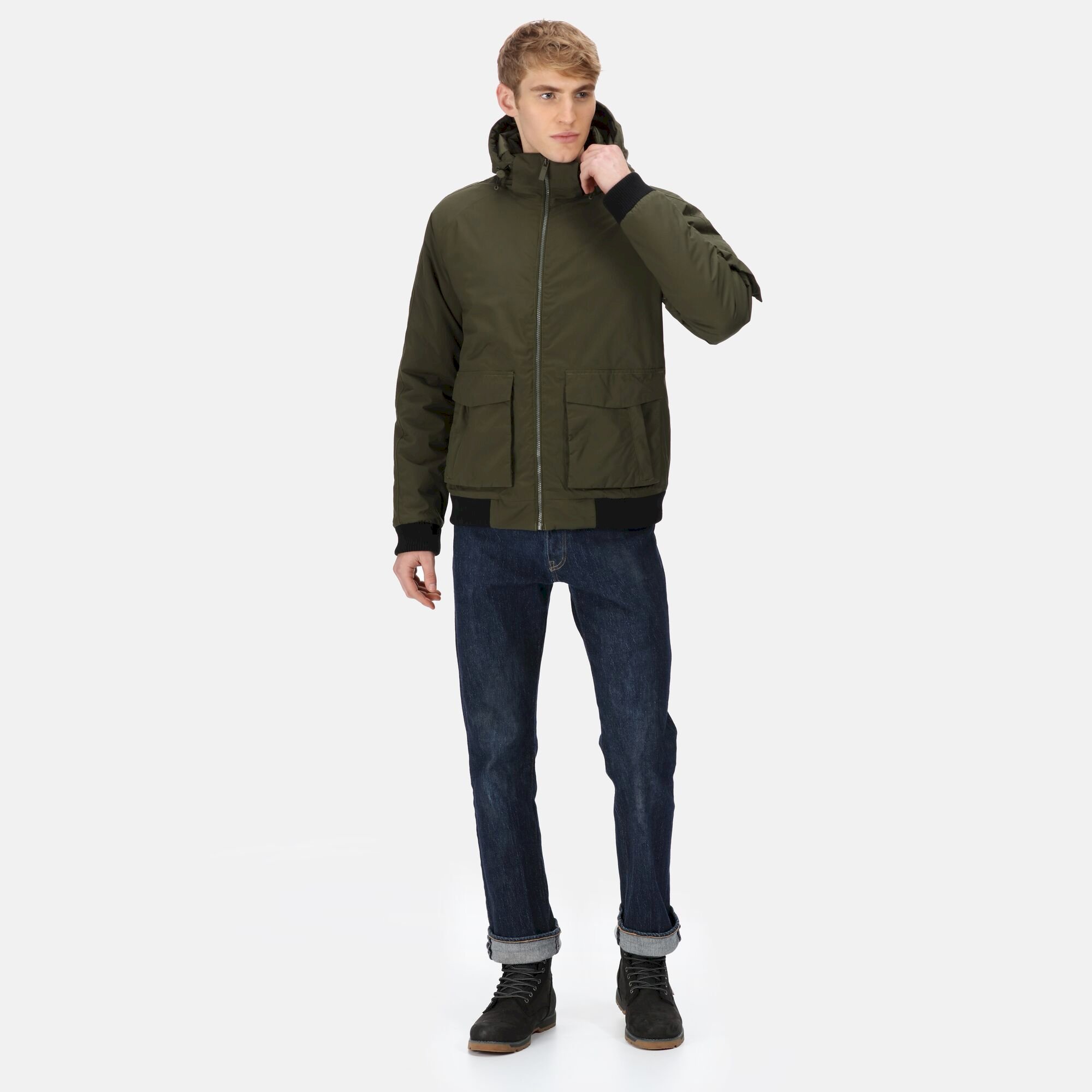 Men's Faizan Waterproof Jacket | Dark Khaki