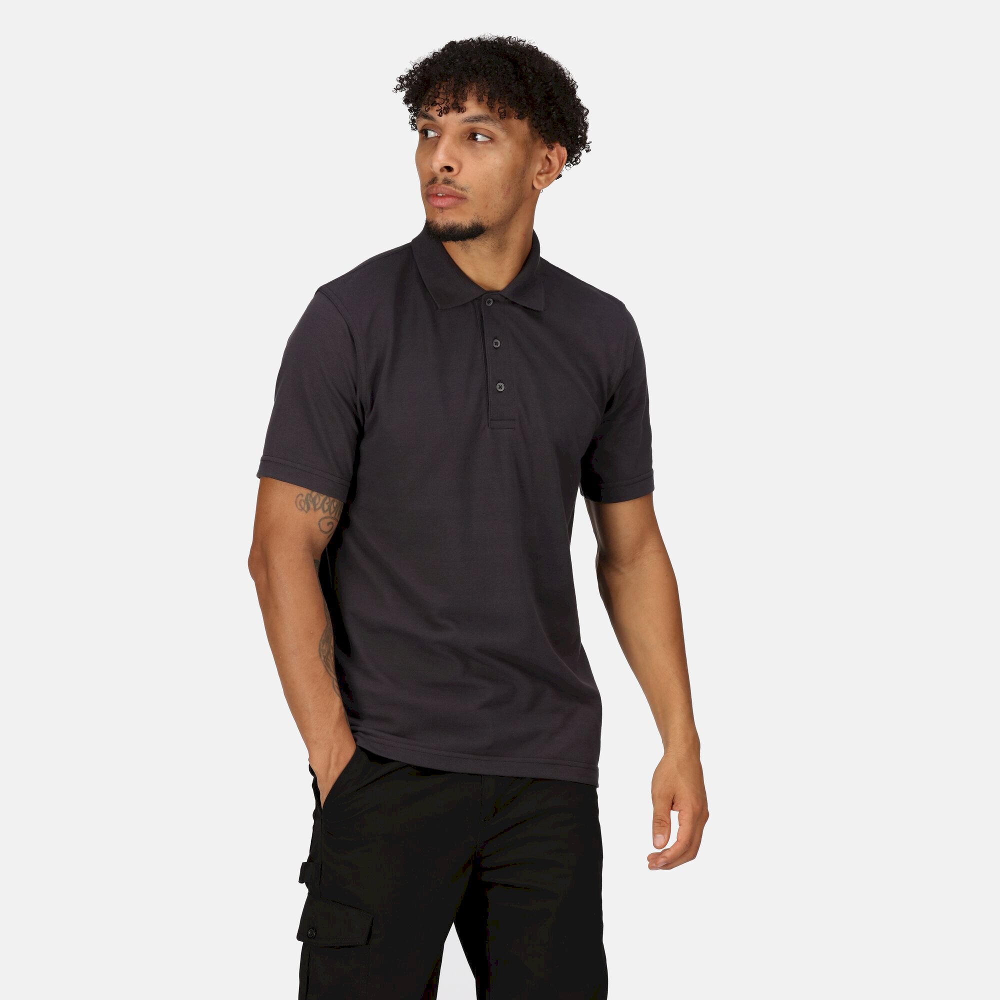 Men's 65/35 SS Polo Top | Seal Grey