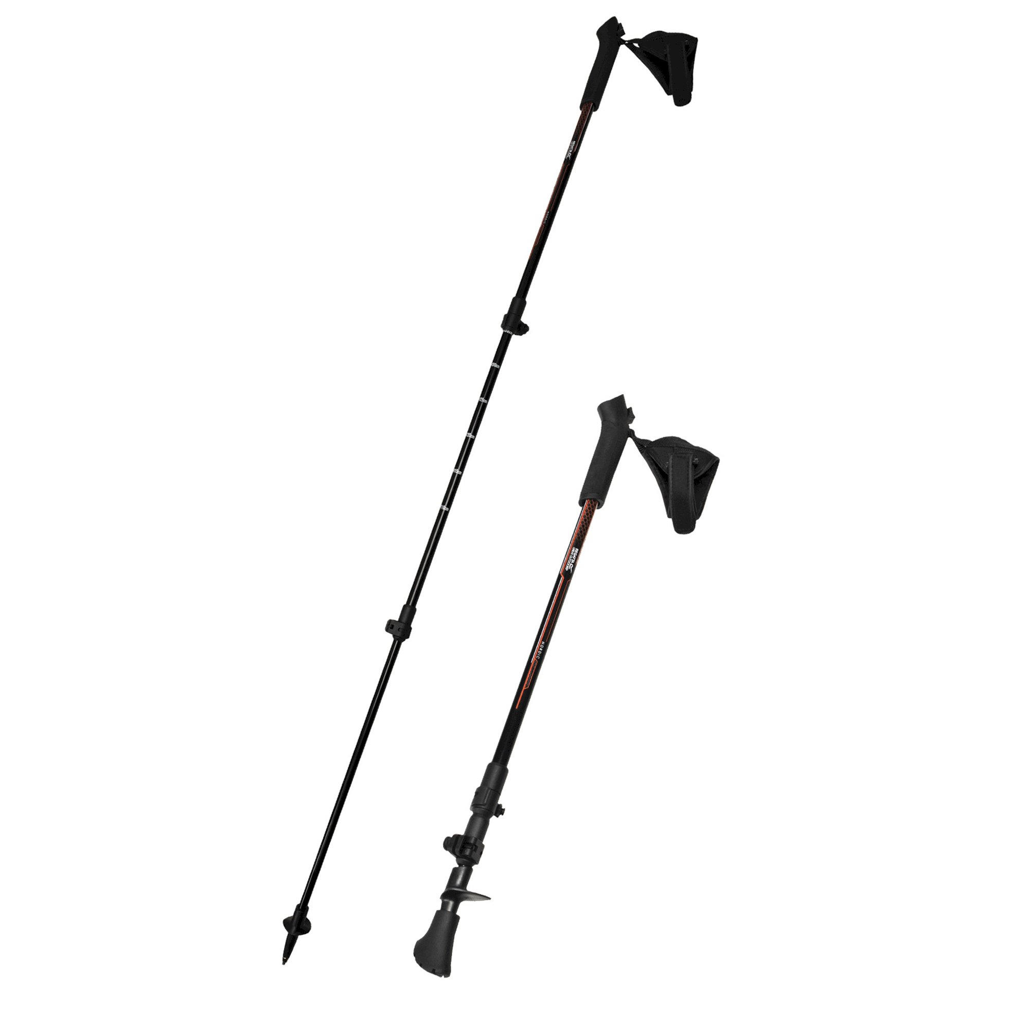 Nordic Walking Pole Pair | Black