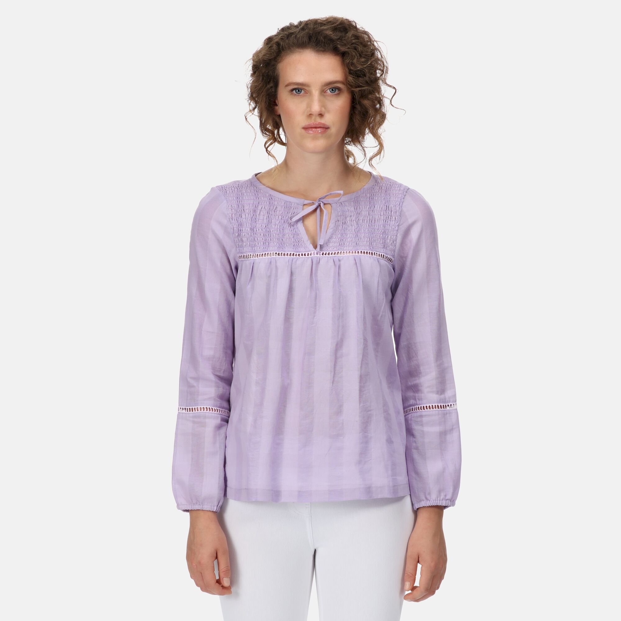 Women's Calluna Sheared Detail Top | Pastel Lilac