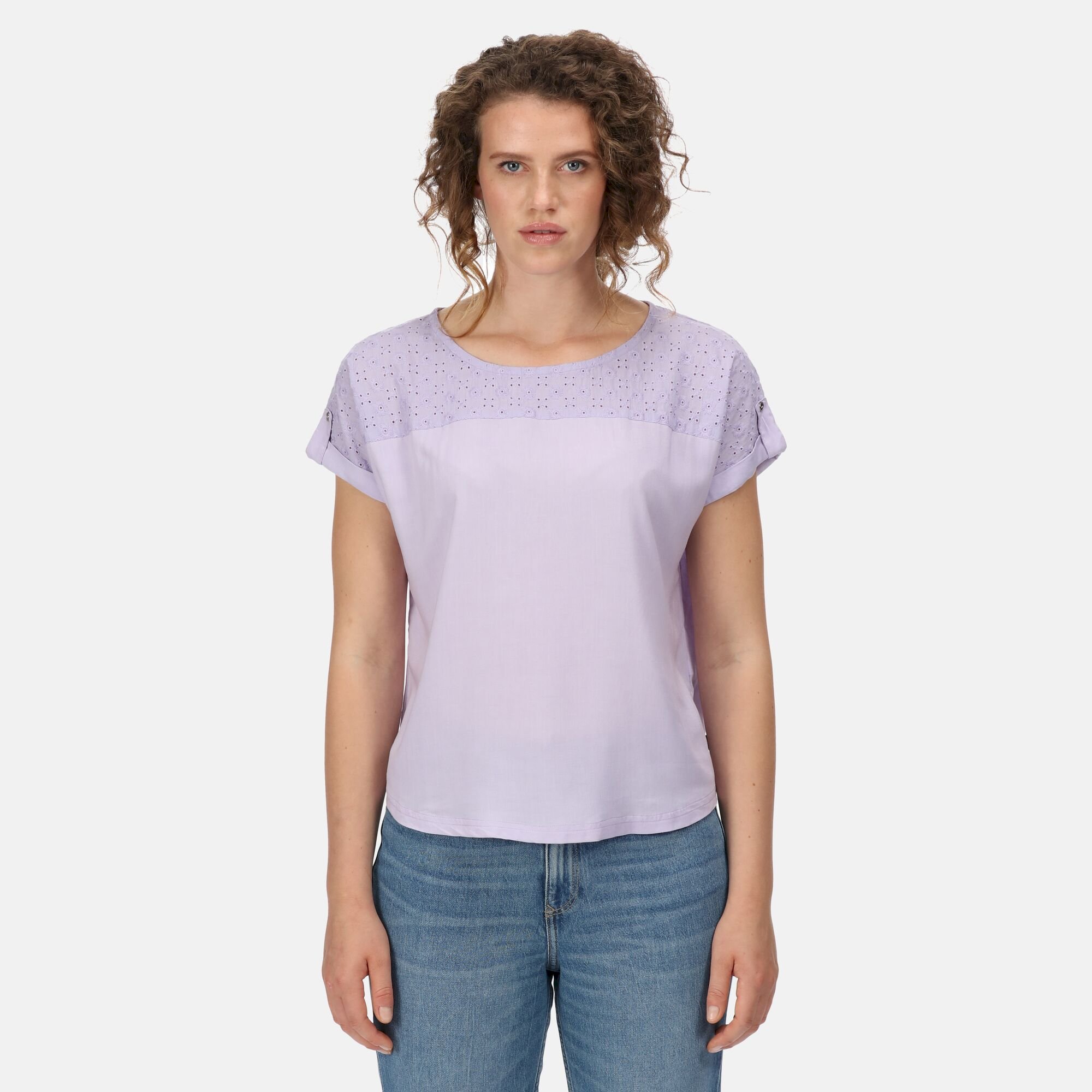 Women's Jaida Cotton T-Shirt | Pastel Lilac