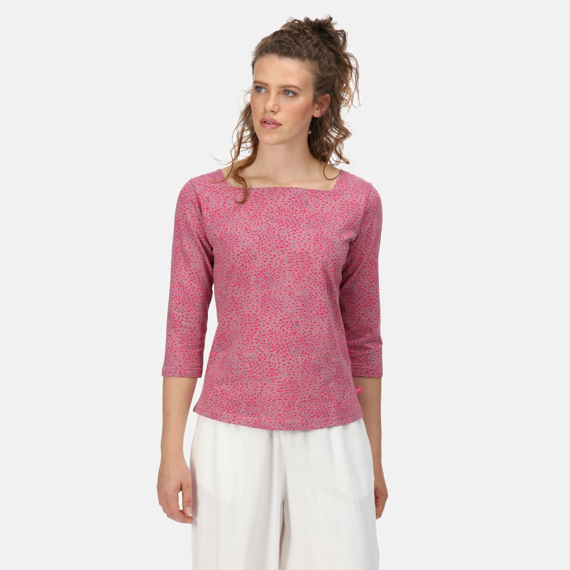 Women's Polexia Square Neck Top | Heather Rose Abstract