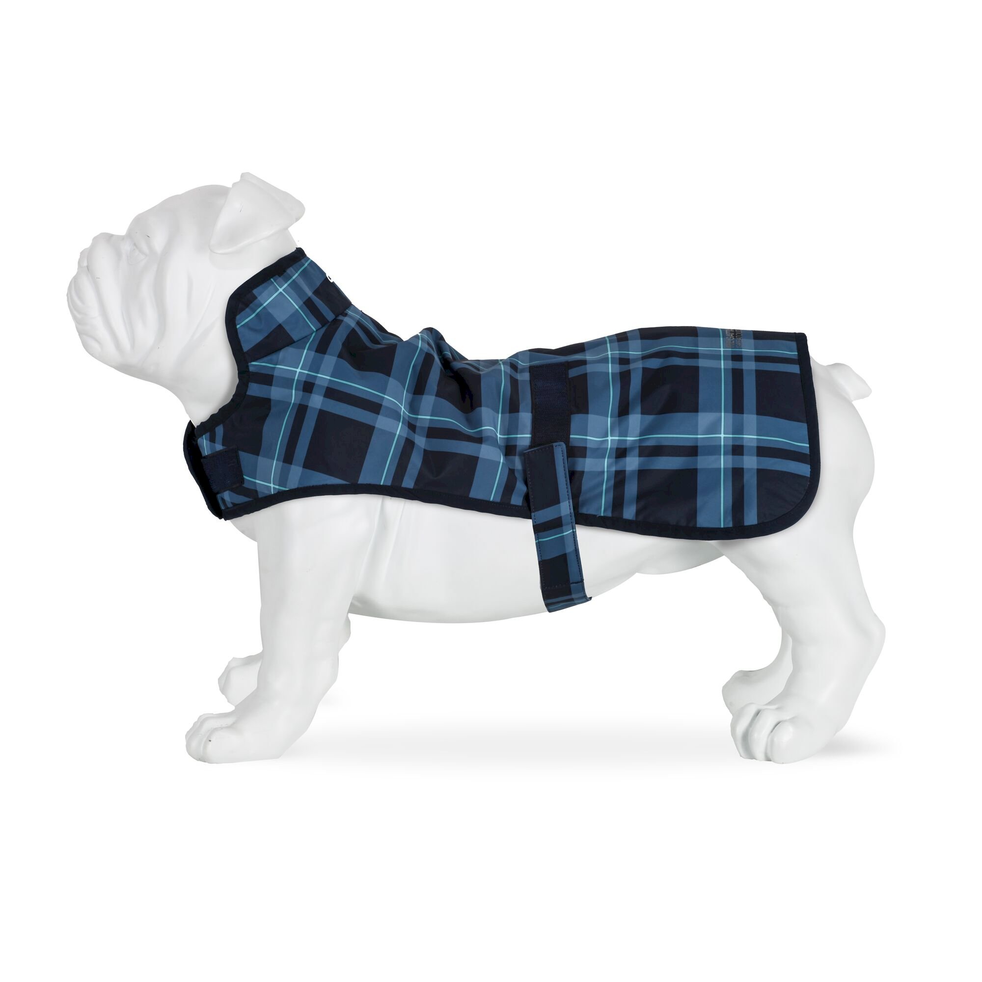 Arlo Waterproof Dog Coat | Navy Check