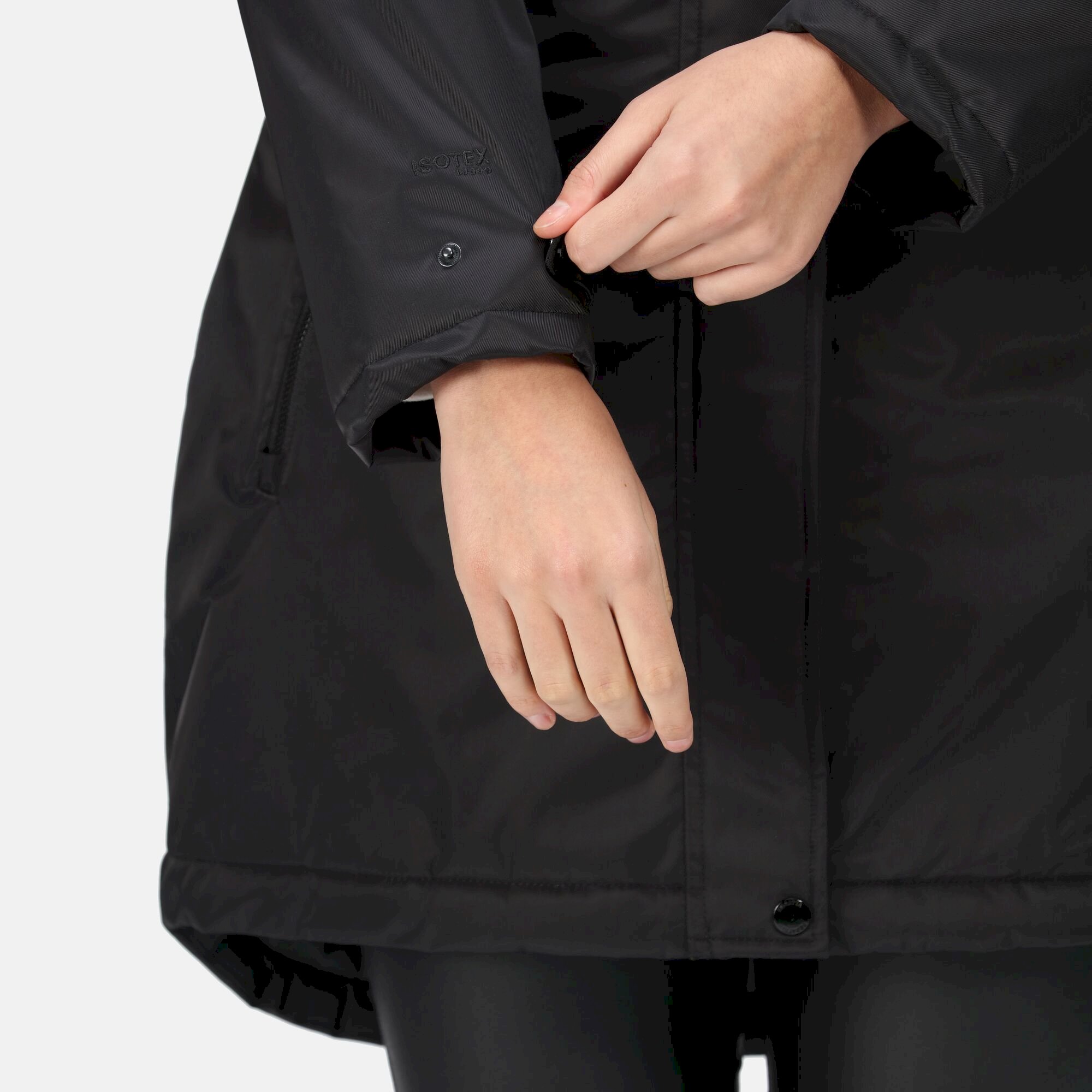 Women's Lyanna Fur Trim Parka Jacket | Black