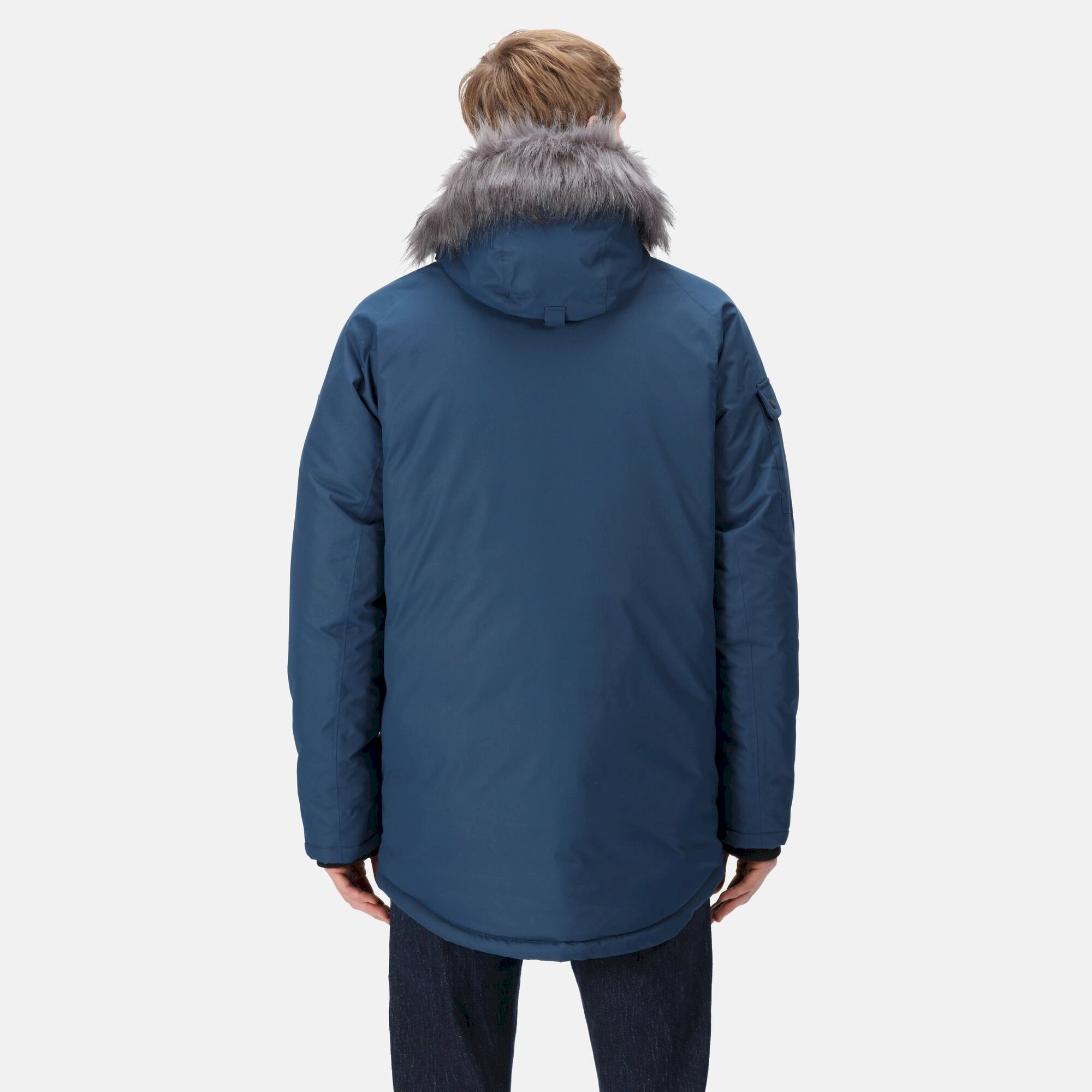 Men's Aziel Waterproof Heated Parka Jacket | Dark Denim