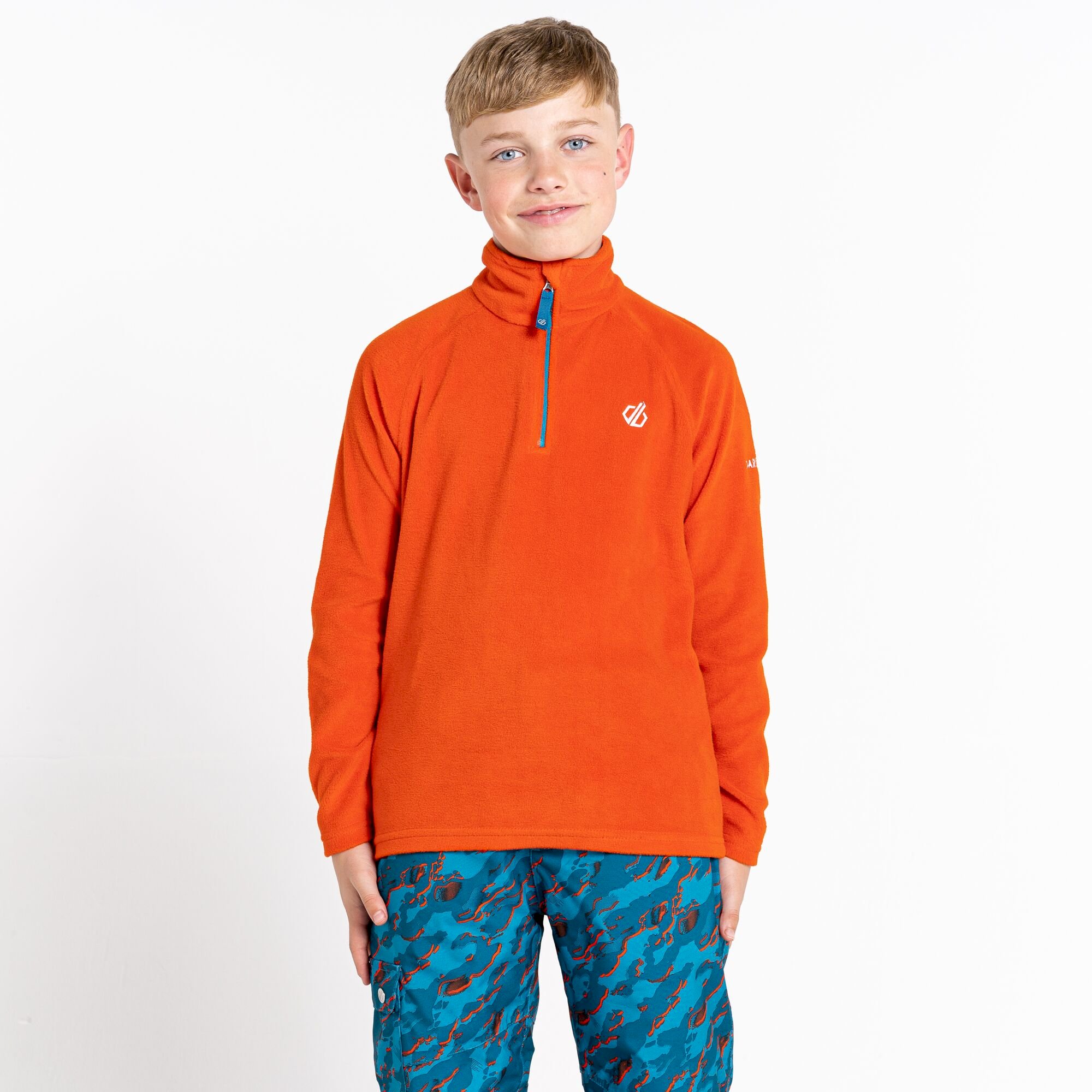 Dare 2b - Kids' Freehand Half Zip Lightweight Fleece | Rusty Orange