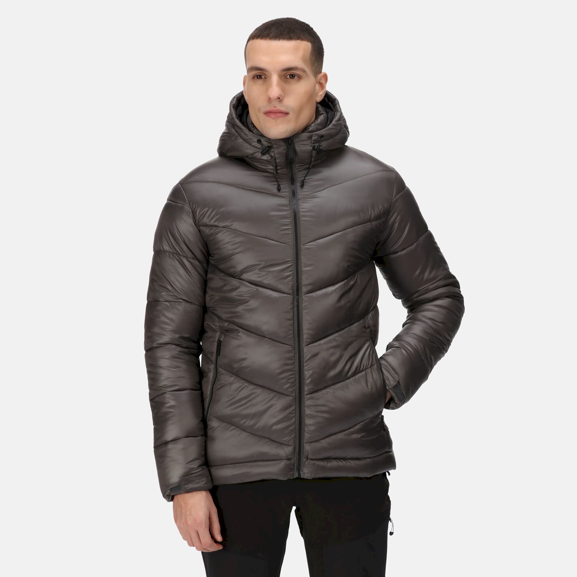 Men's Toploft II Hooded Puffer Jacket | Dark Grey