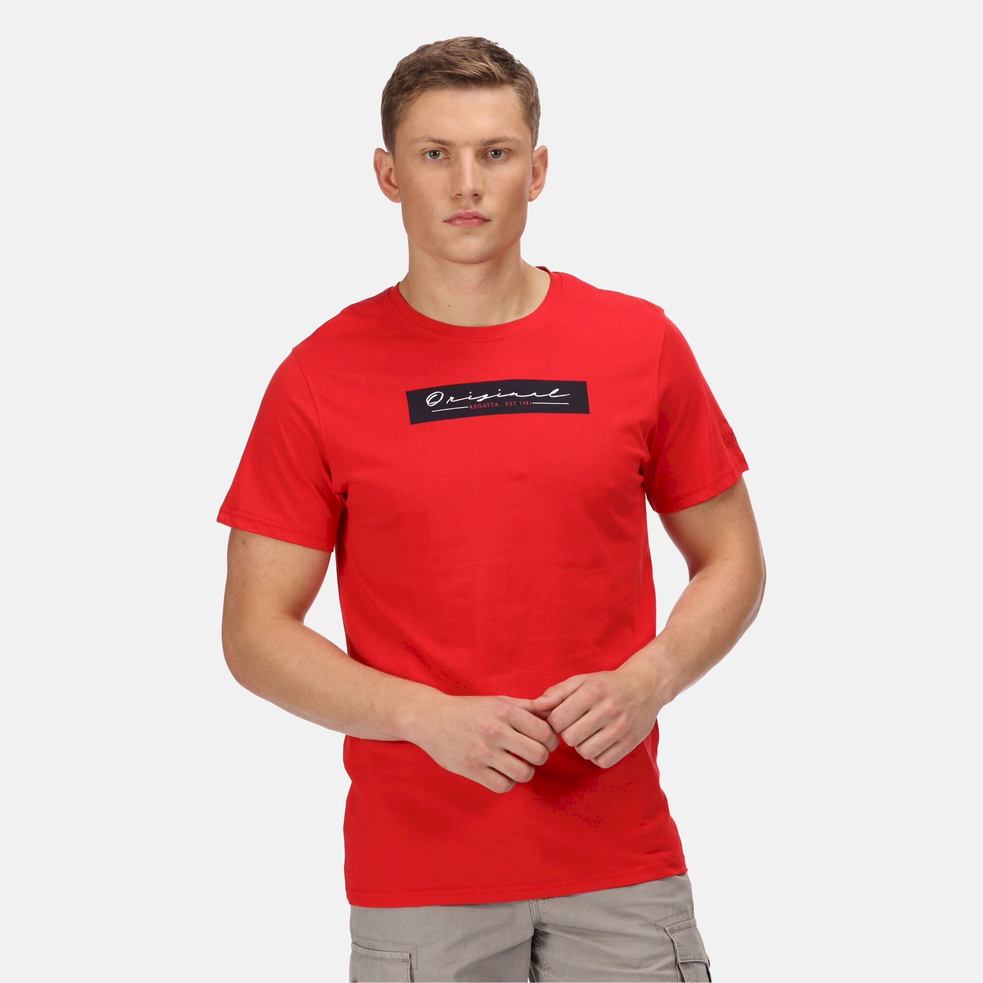 Men's Cline VI Cotton T-Shirt | True Red