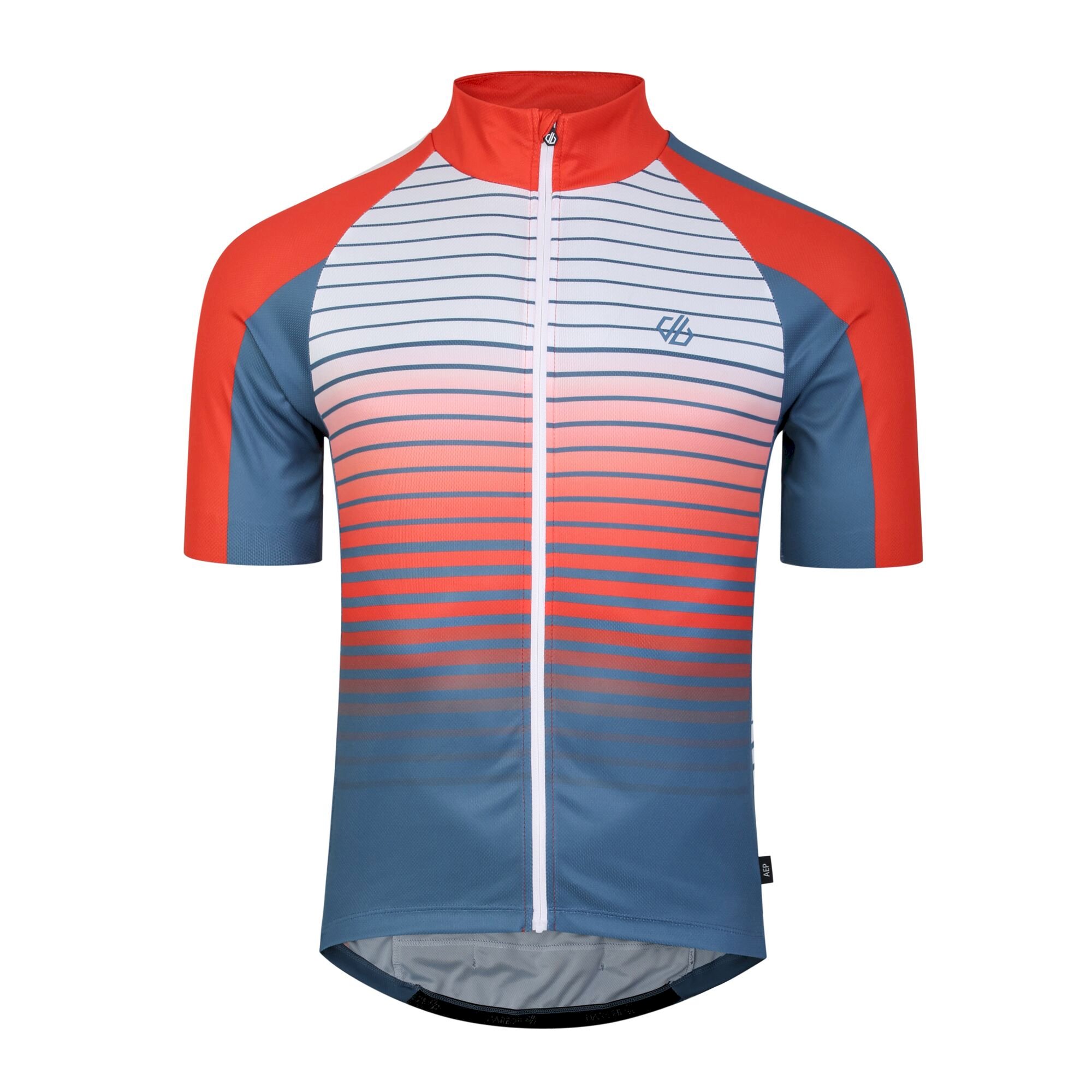 Dare 2b - Men's AEP Virtuous Cycling Jersey | Stellar Blue Underlined Print