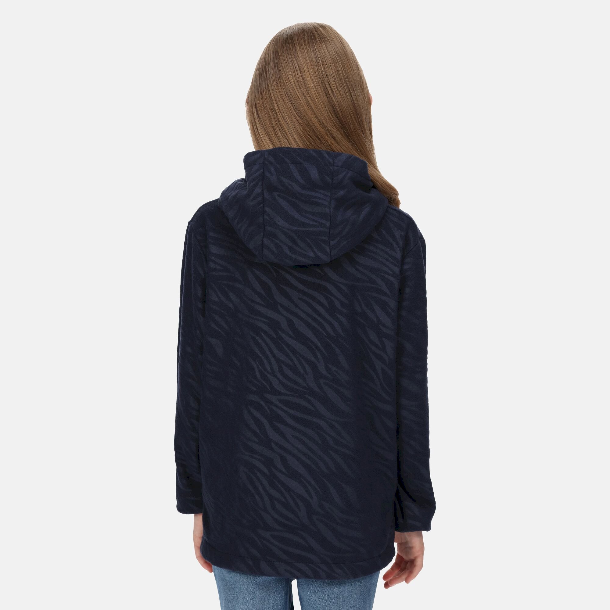 Kids' Kalina Hooded Fleece | Navy Zebra